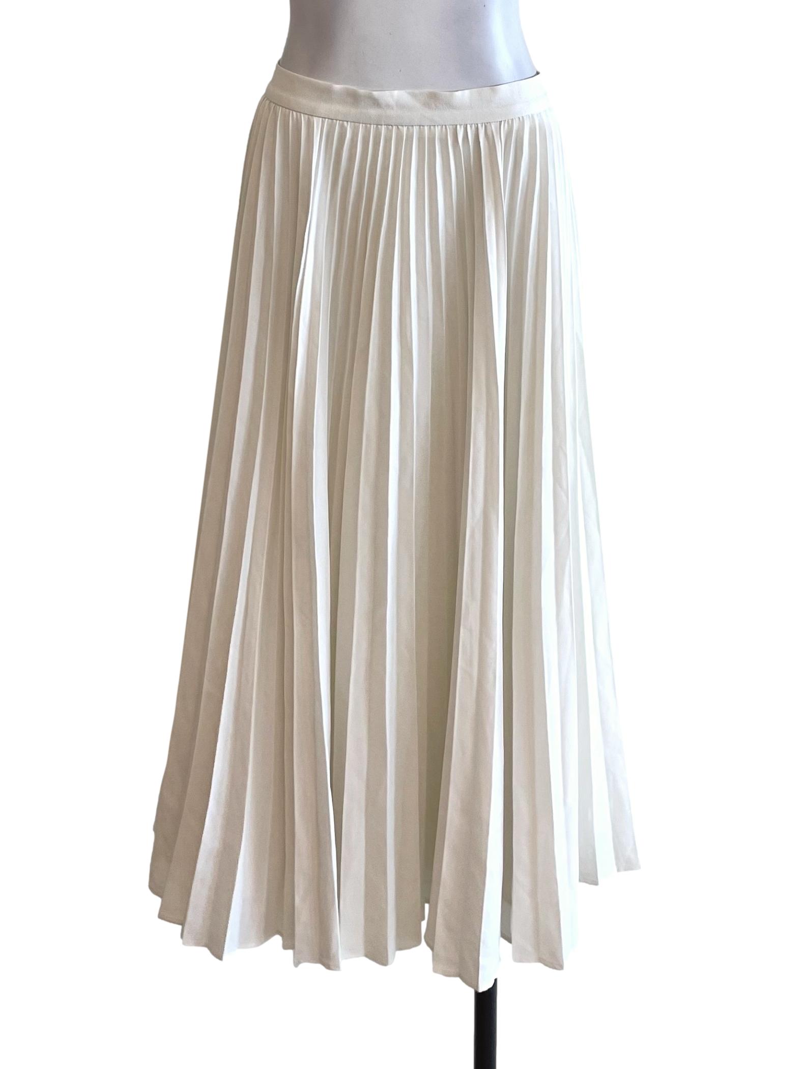 White Accordion Skirt LB