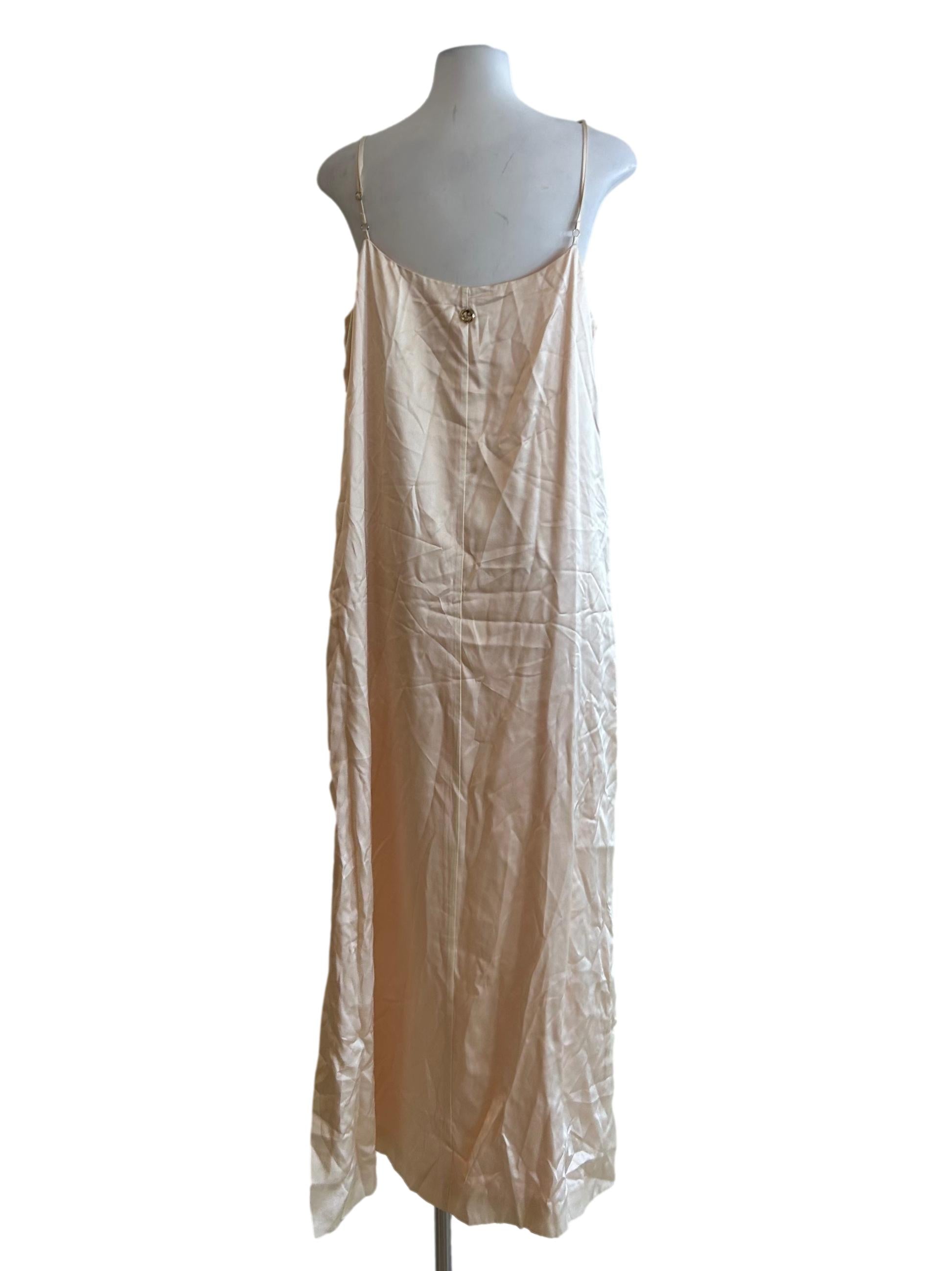Calabar Silk Slip Dress -  Pearl White CSN