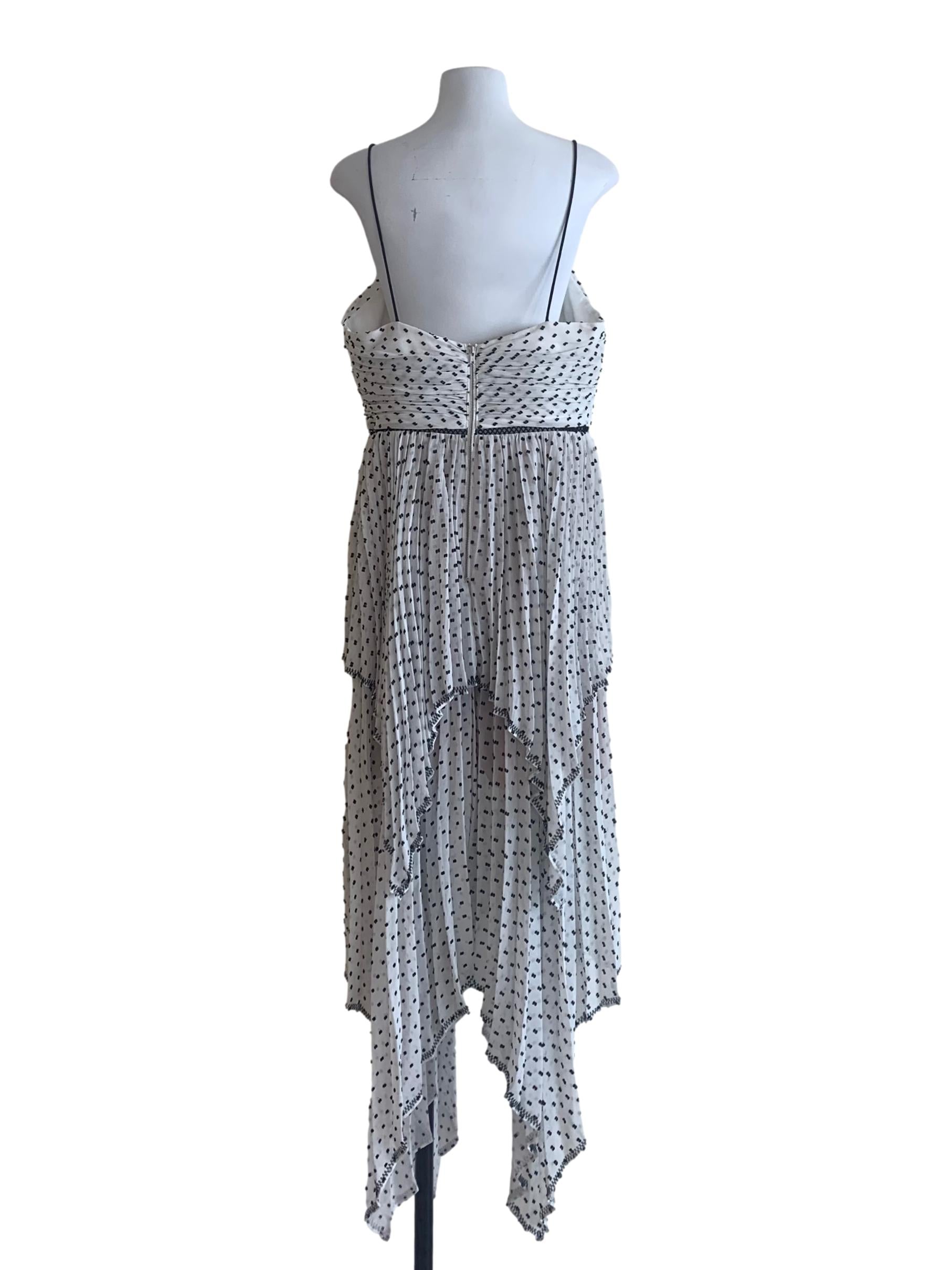 White Black Pattern Sundress