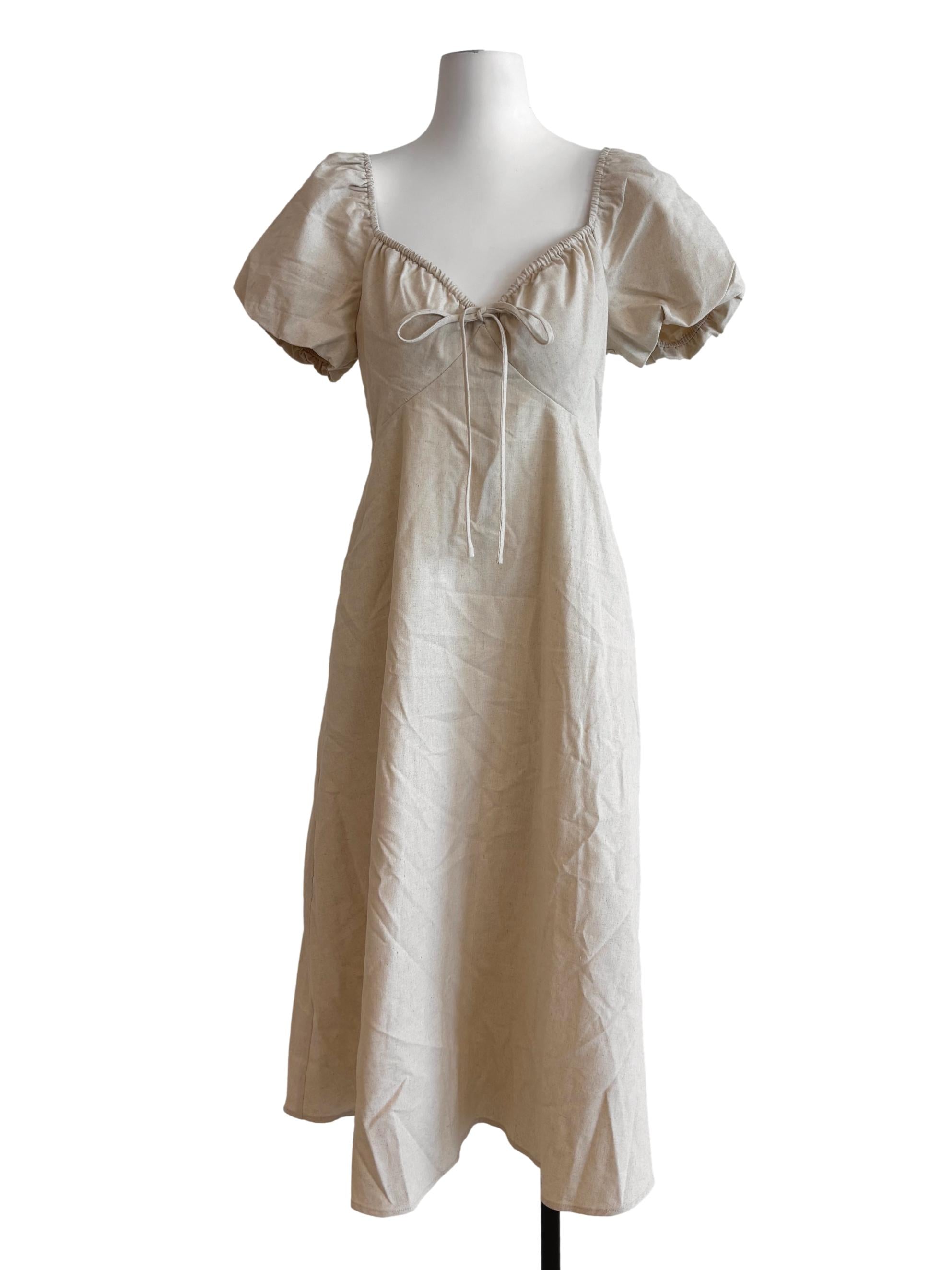Merino Sweetheart Linen Dress LB