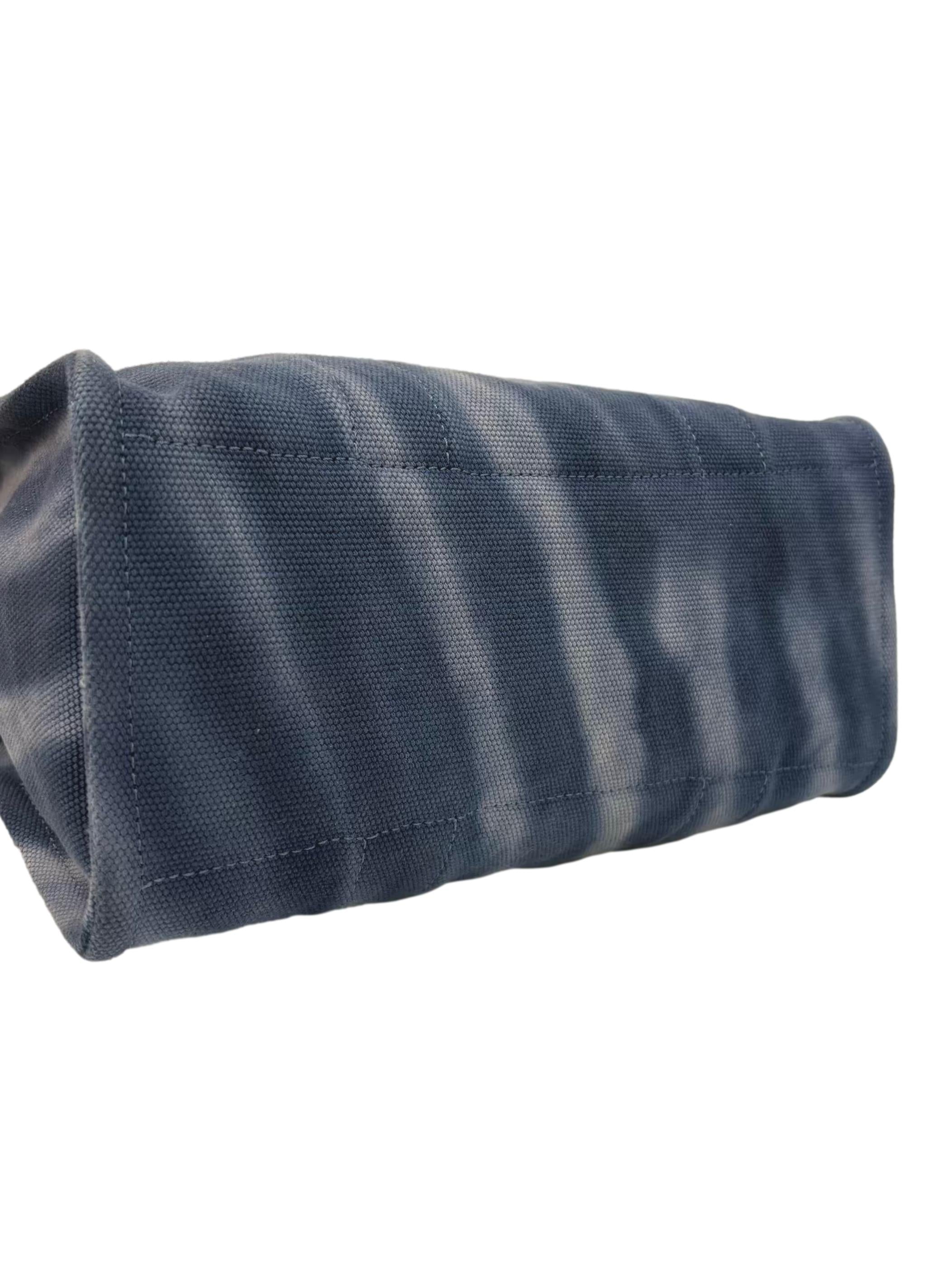 Blue Canvas Tie Dye Cargo Tote Bag CSN