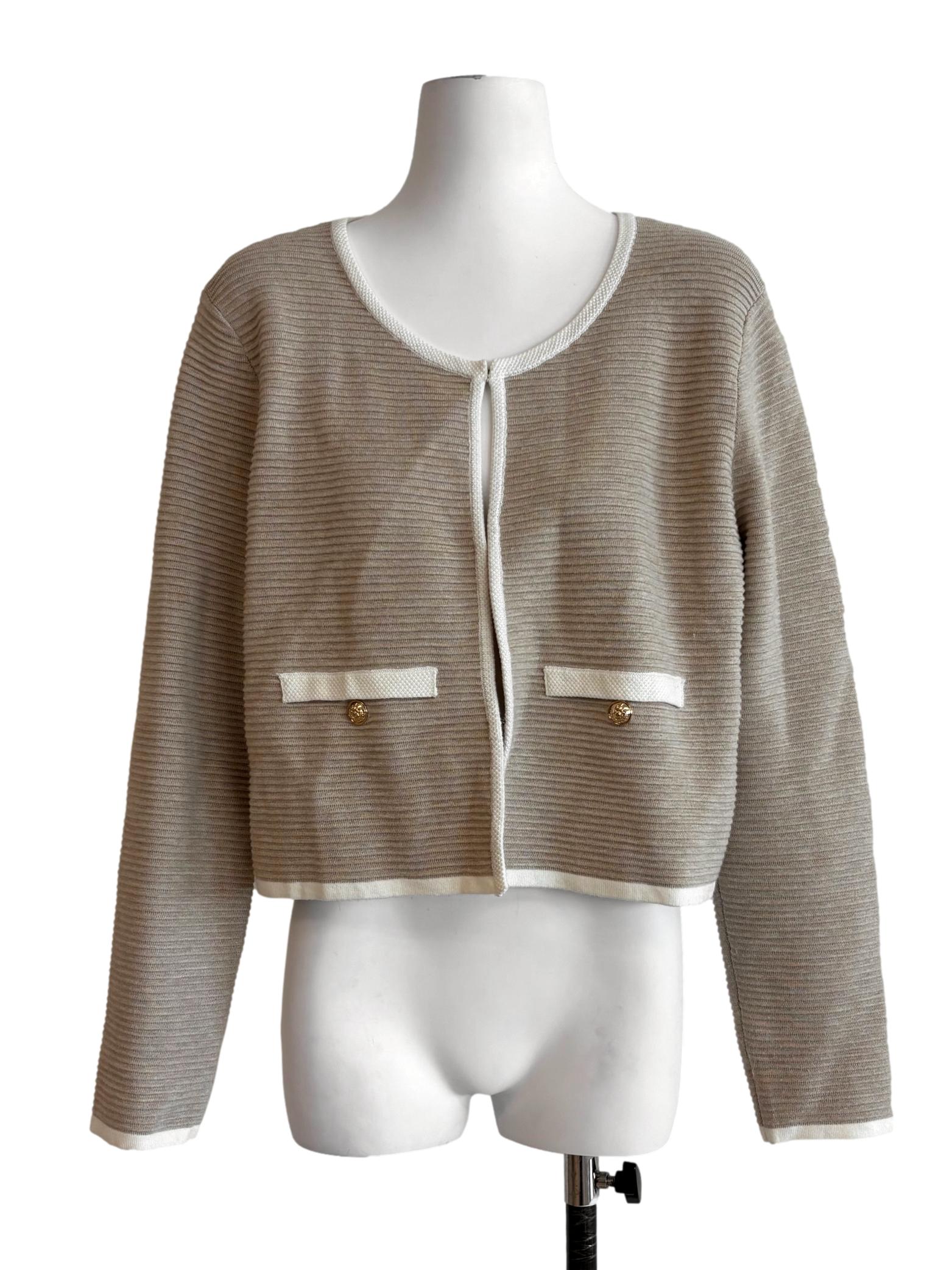 Khaki Knit Cardigan LB