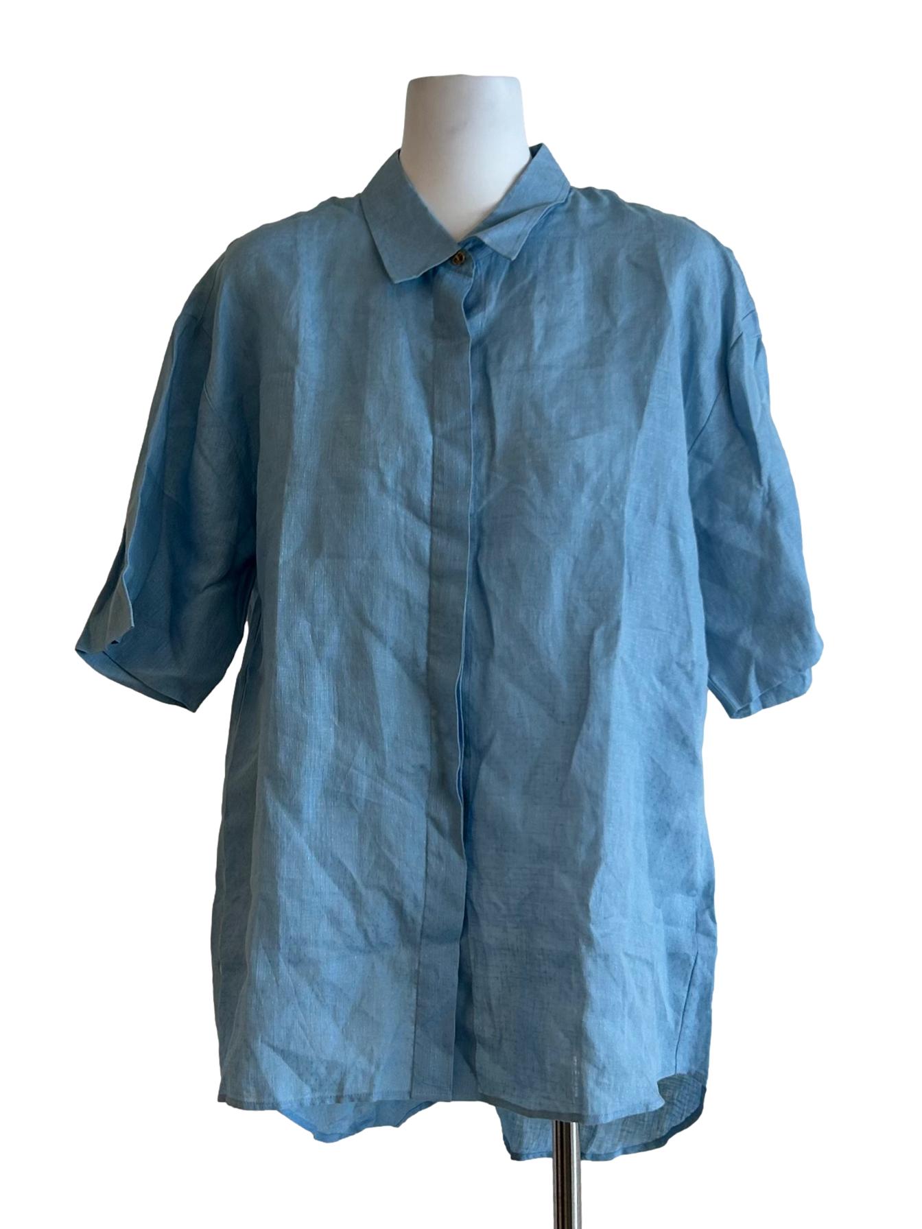 Seville Short Sleeves Shirt - Sommerhus Blue CSN