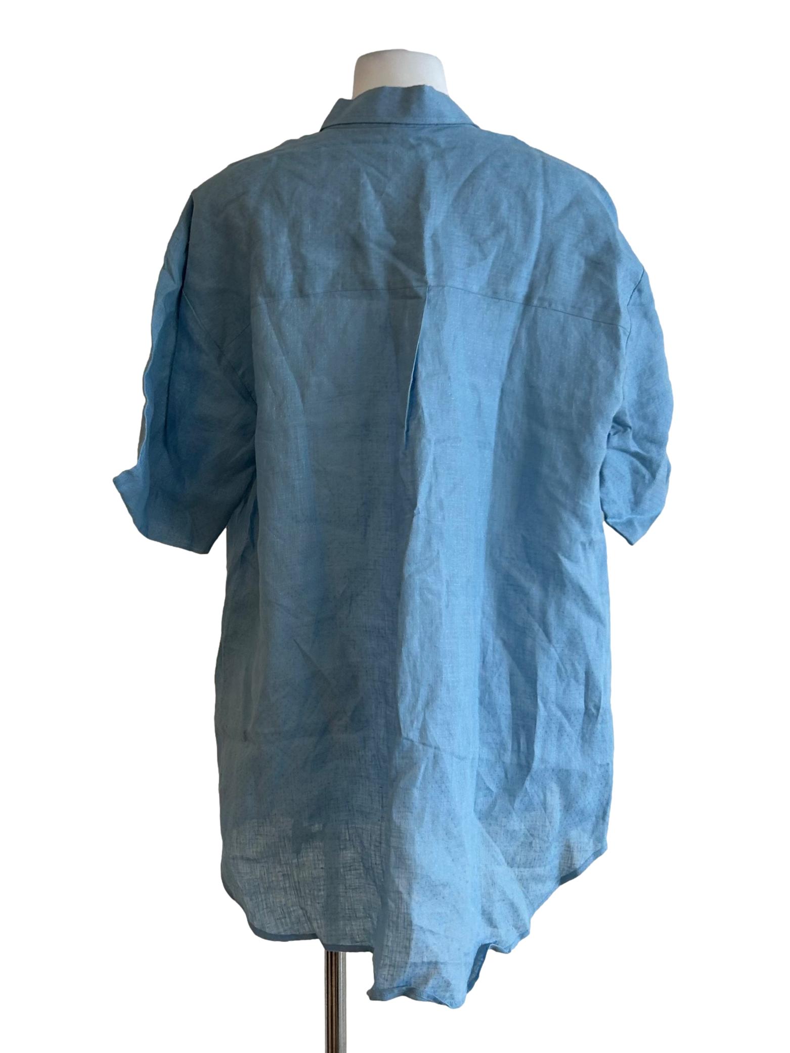 Seville Short Sleeves Shirt - Sommerhus Blue CSN