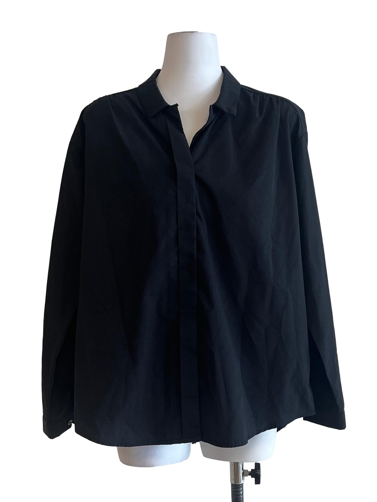 Jade Black Long Sleeve Shirt