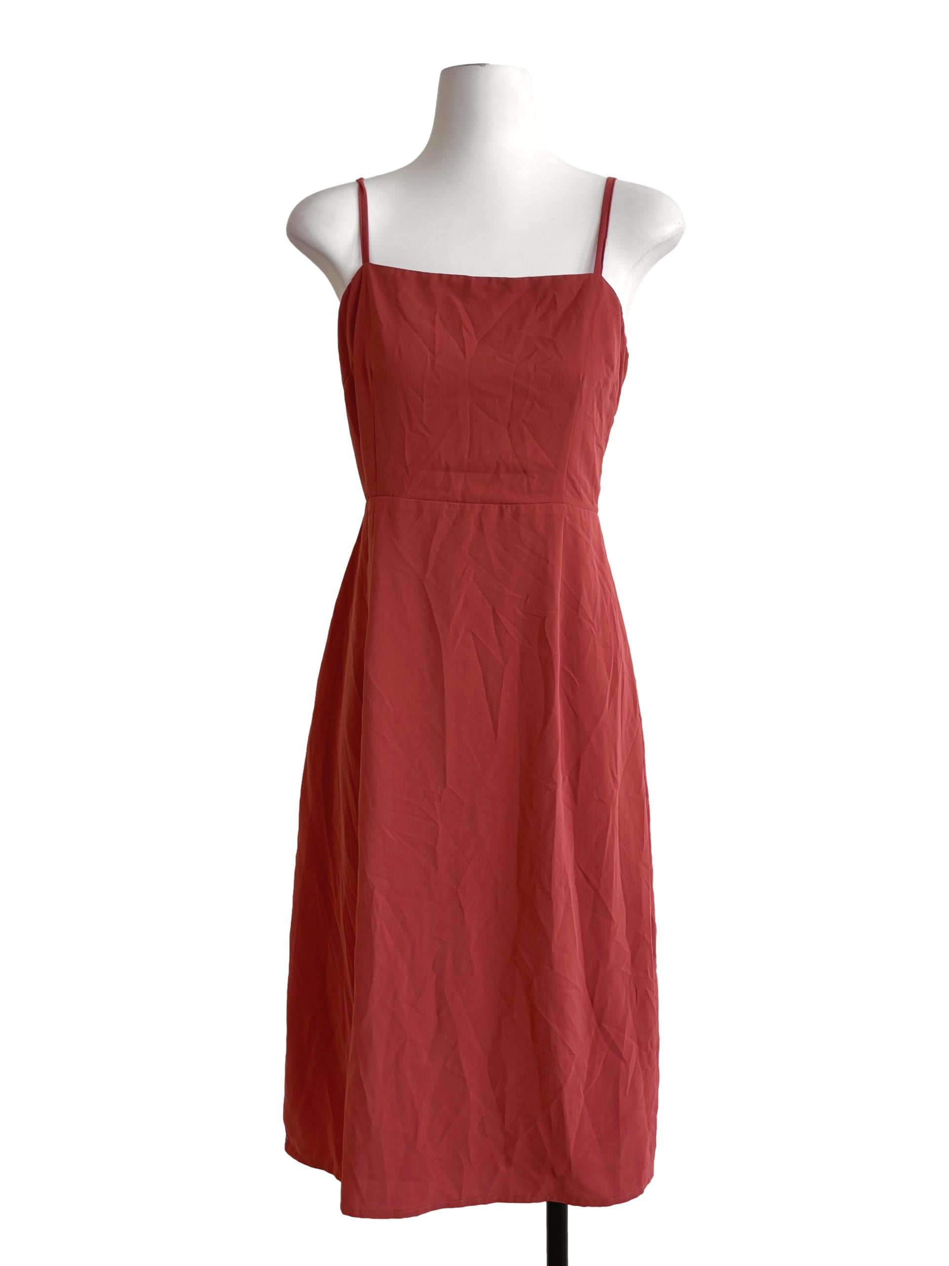 Terracotta Orange Camisole Dress TTR