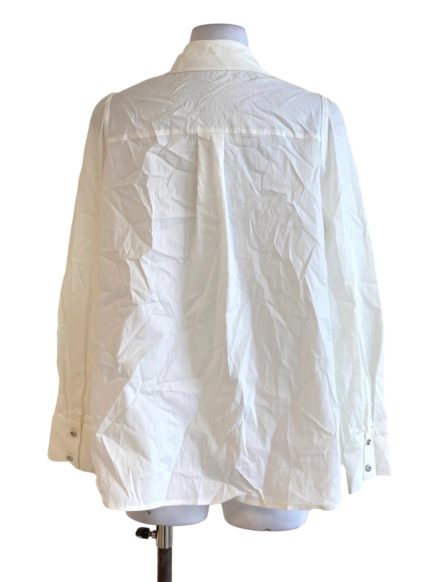 Ivory White Buttoned Down Blouse