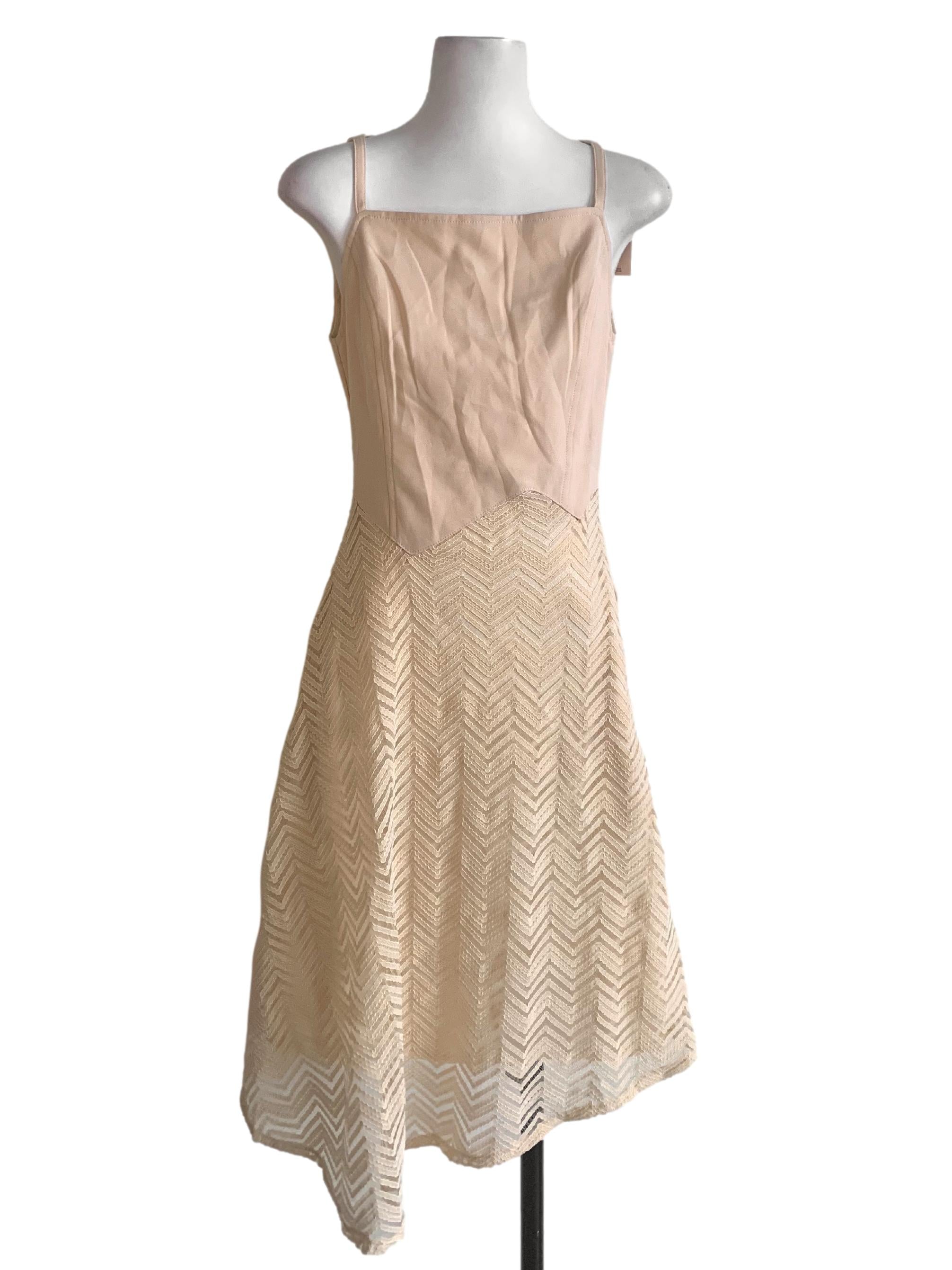 Egg Nog Beige A Line Dress