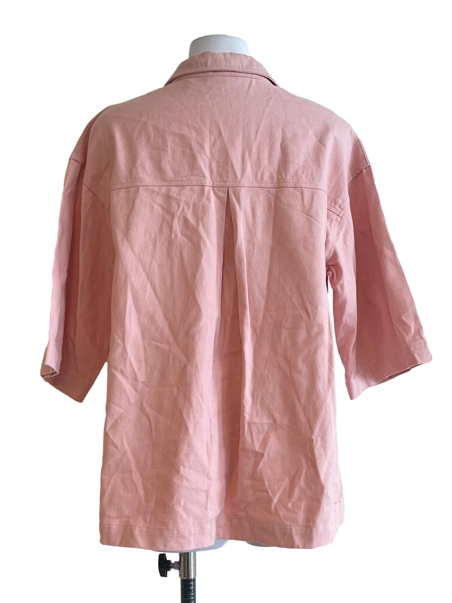 Watermelon Pink Short Sleeve Shirt