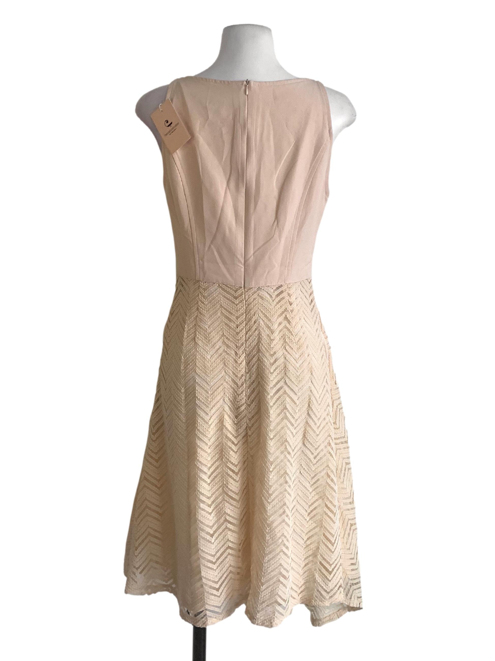 Egg Nog Beige A Line Dress