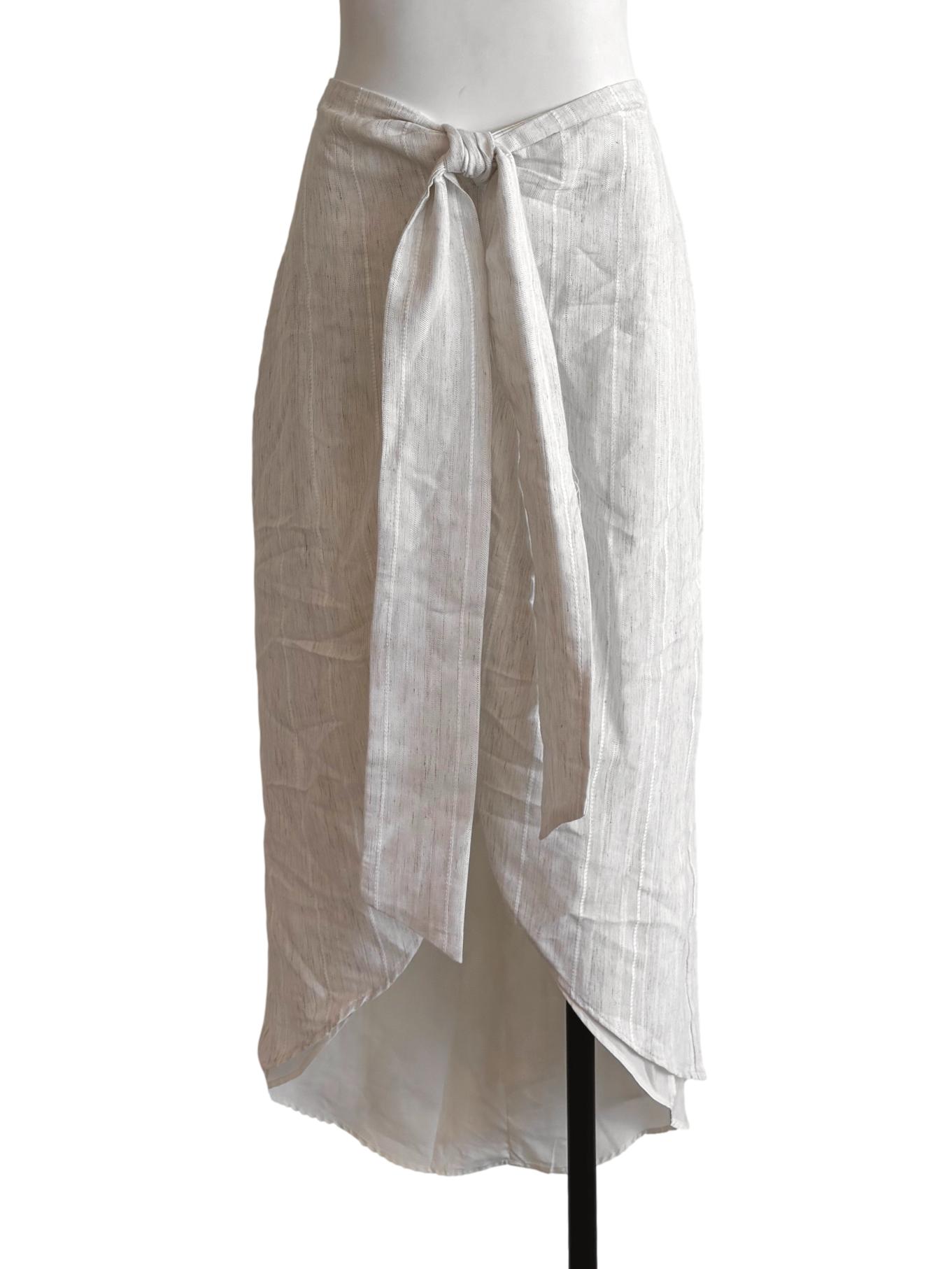 White Smoke Linen Patio Skirt LB