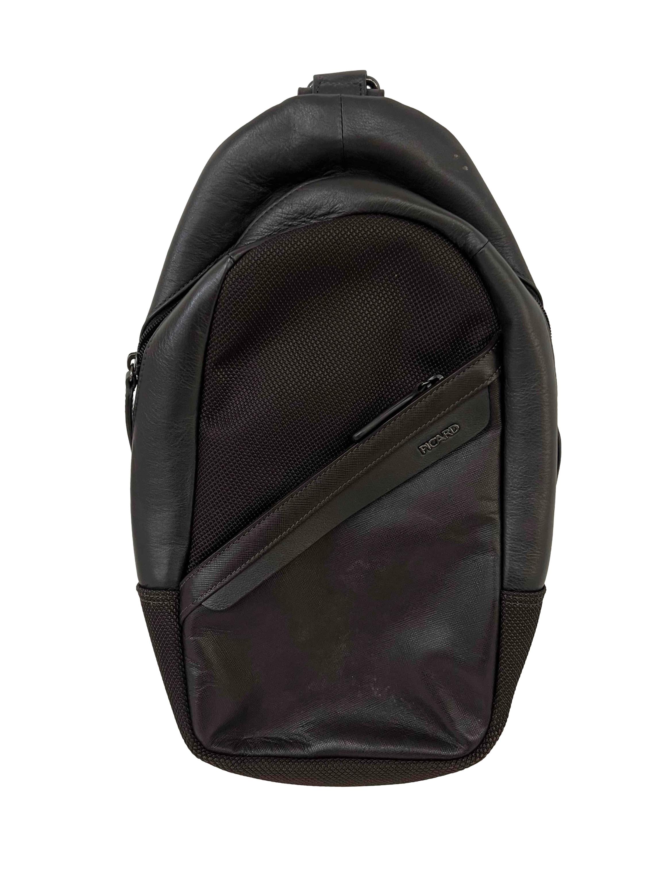 Black PU Leather Crossbody Bag