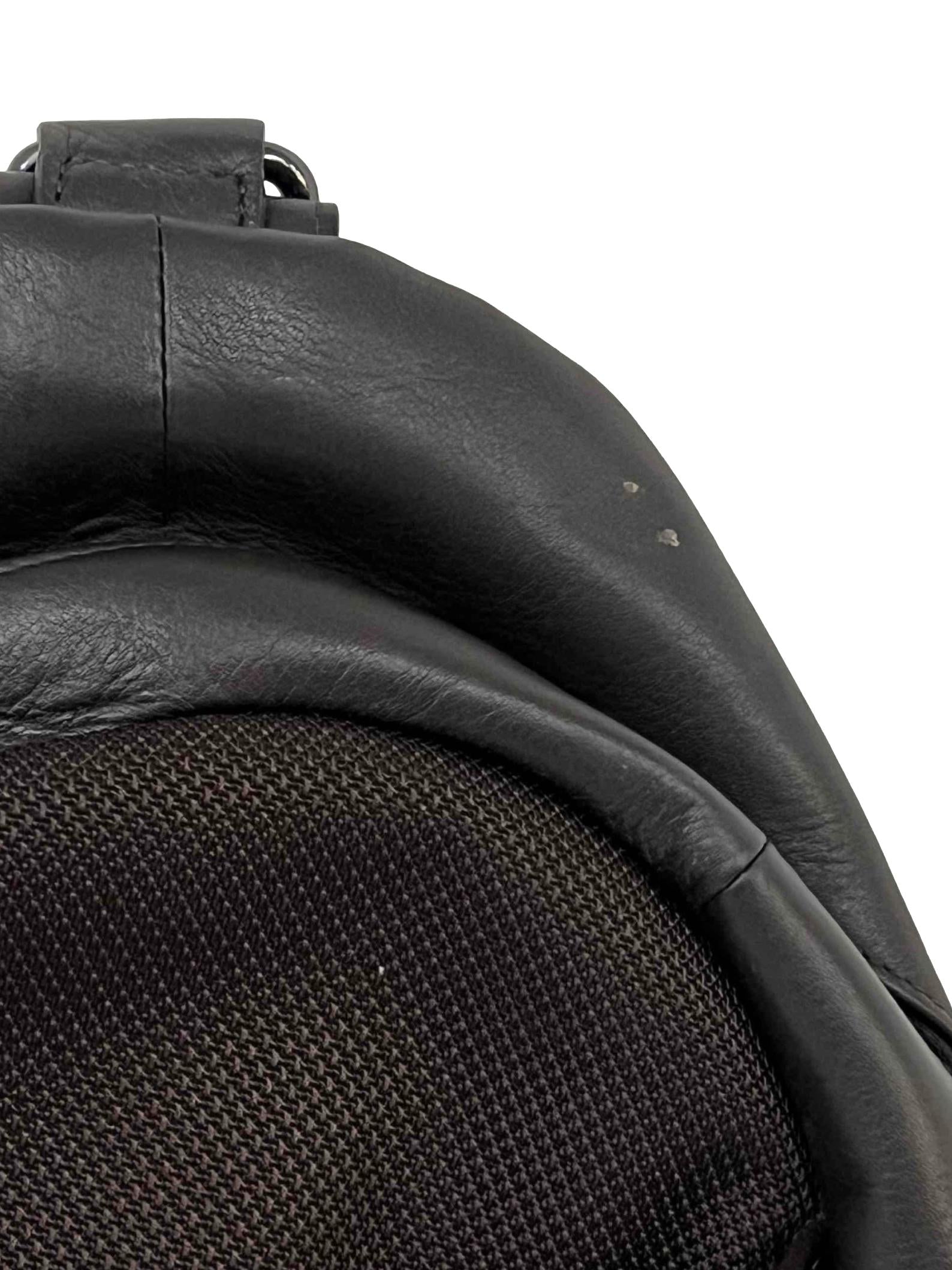 Black PU Leather Crossbody Bag