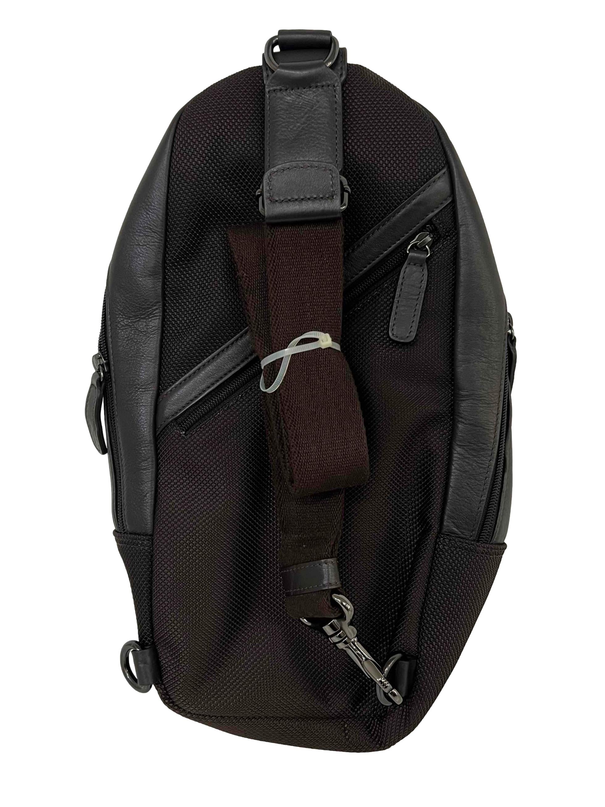 Black PU Leather Crossbody Bag