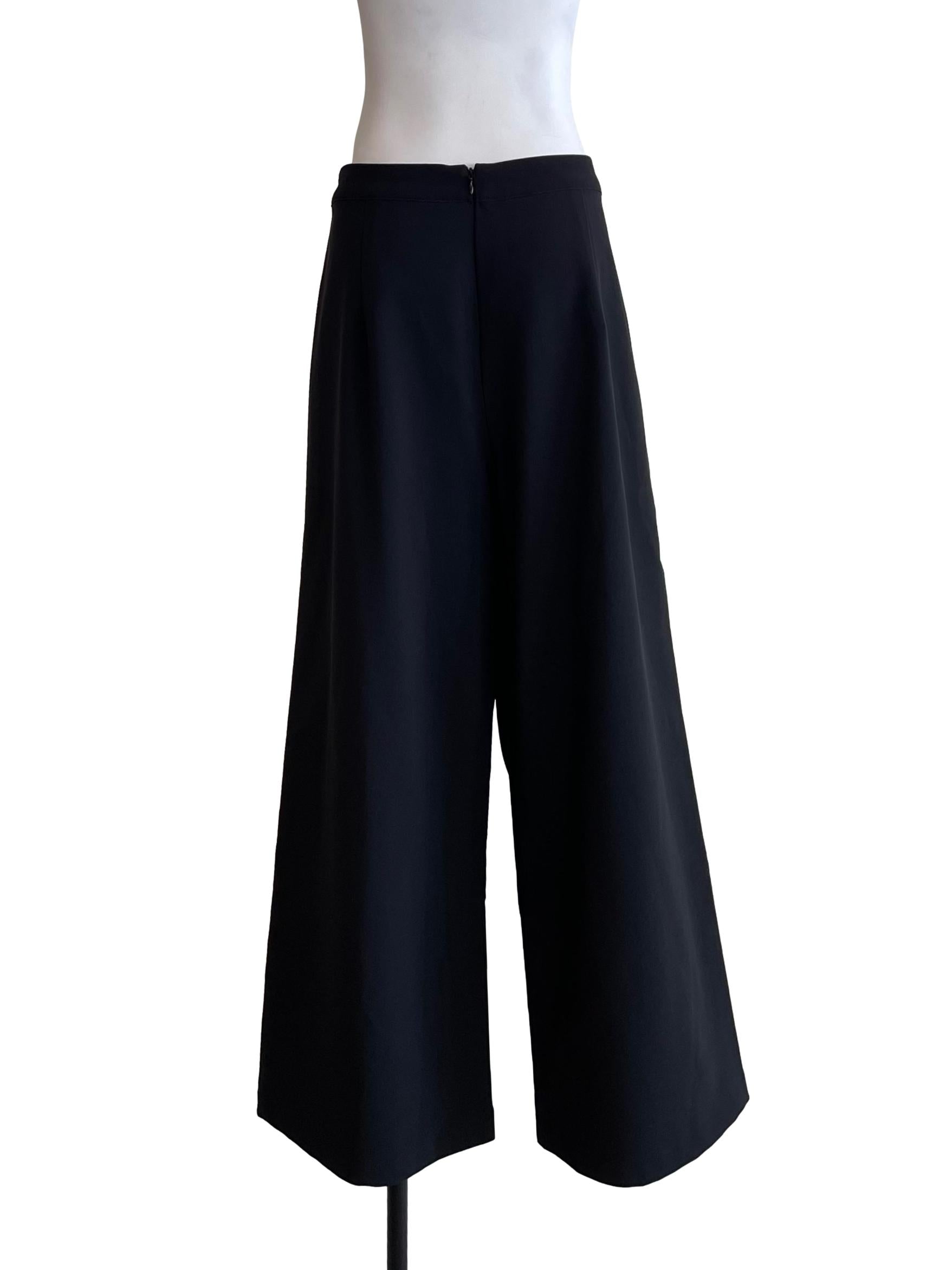 Black Wide Leg Formal Pants