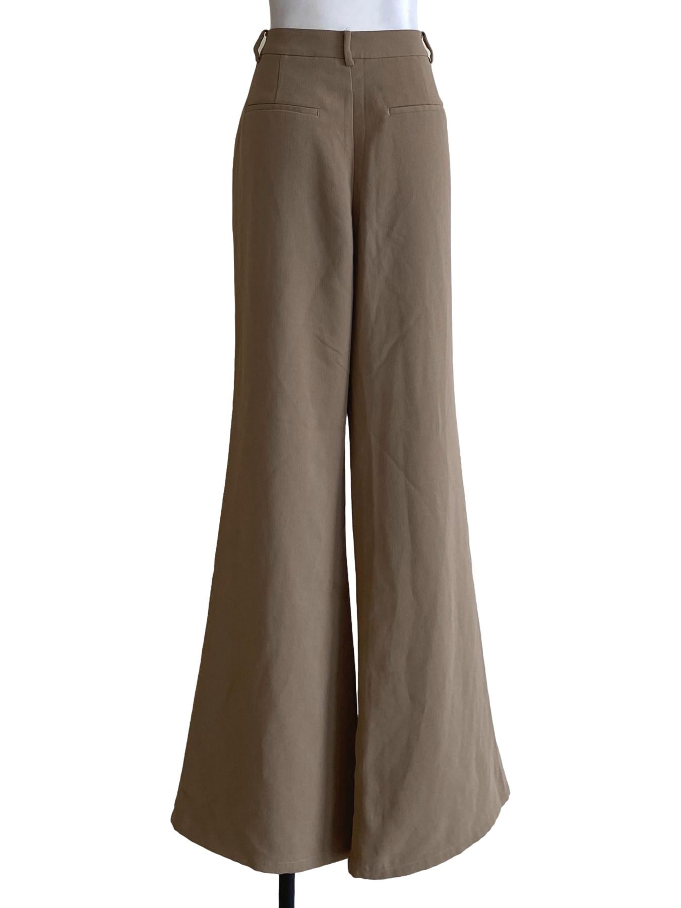 Tortilla Brown Formal Flare Pants