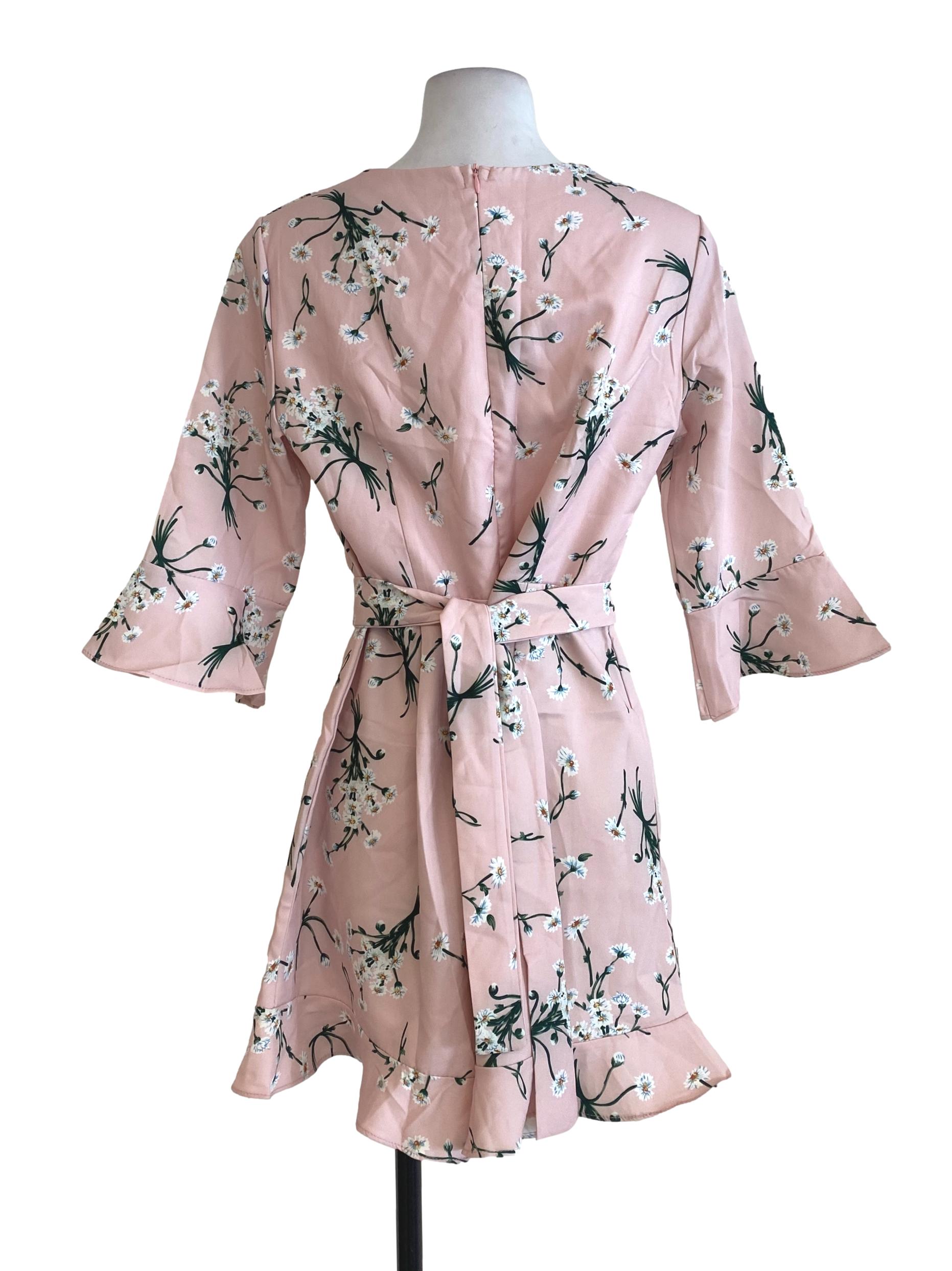 Pink Floral Rompers