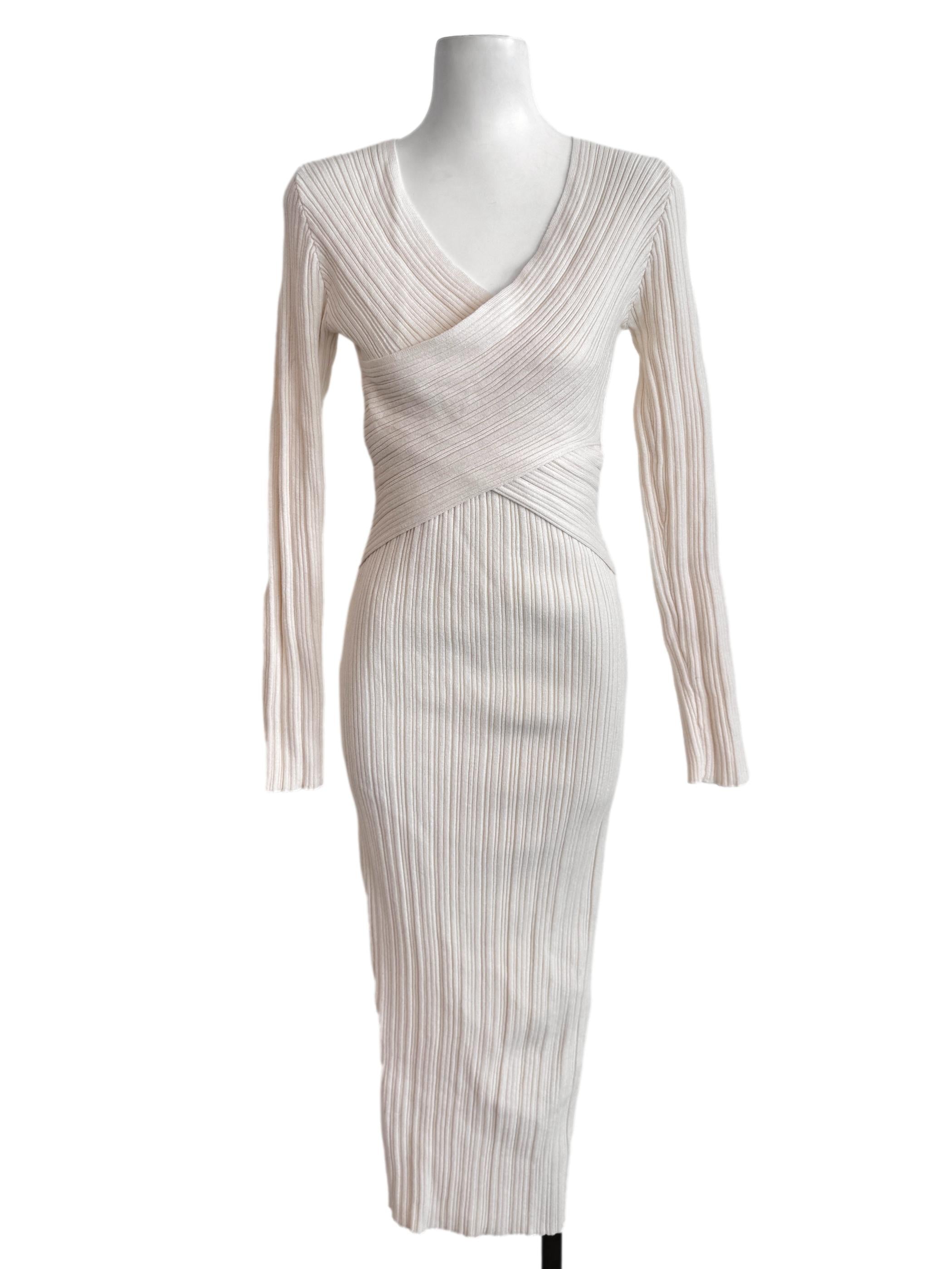 White Pleated Dress