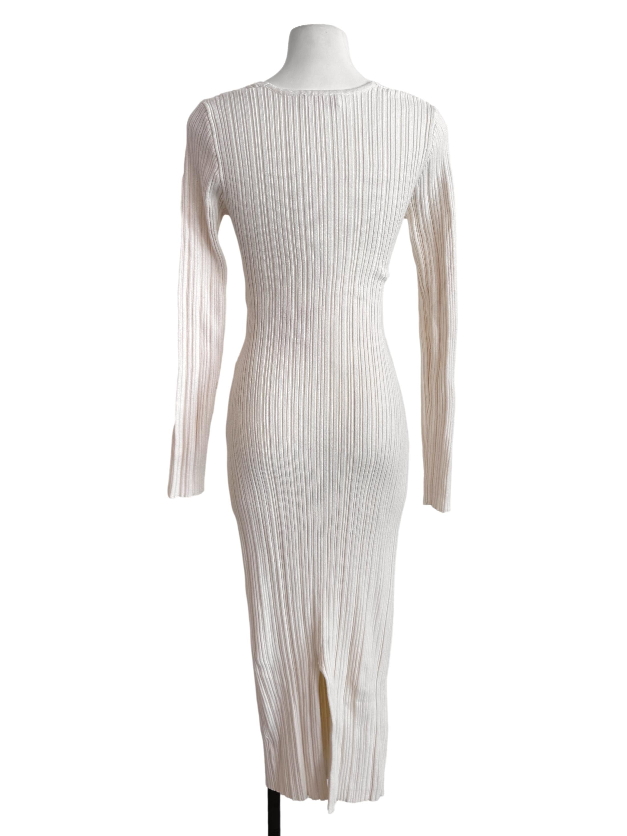 White Pleated Dress
