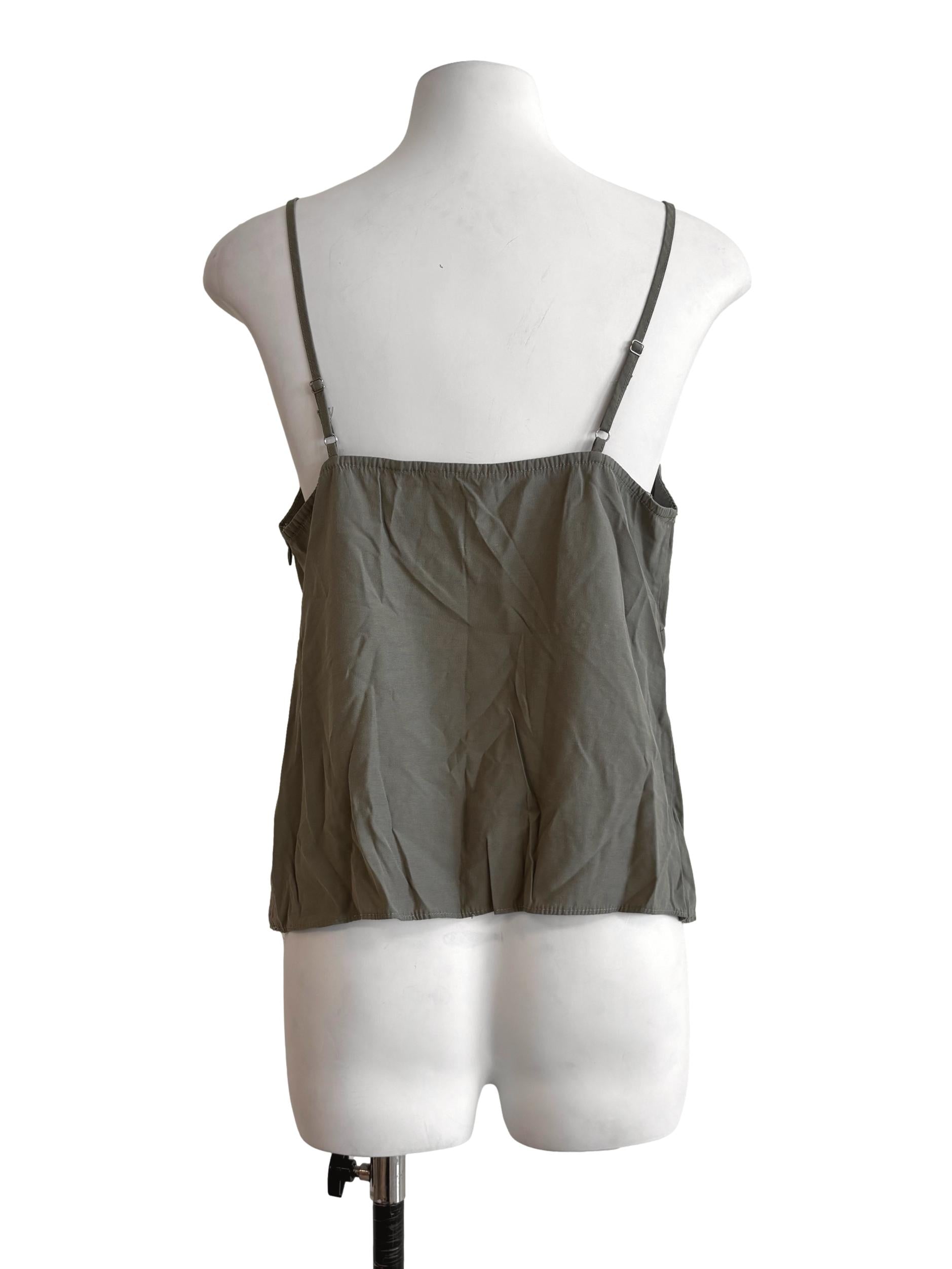 Sage Green Linen Camisole TEM