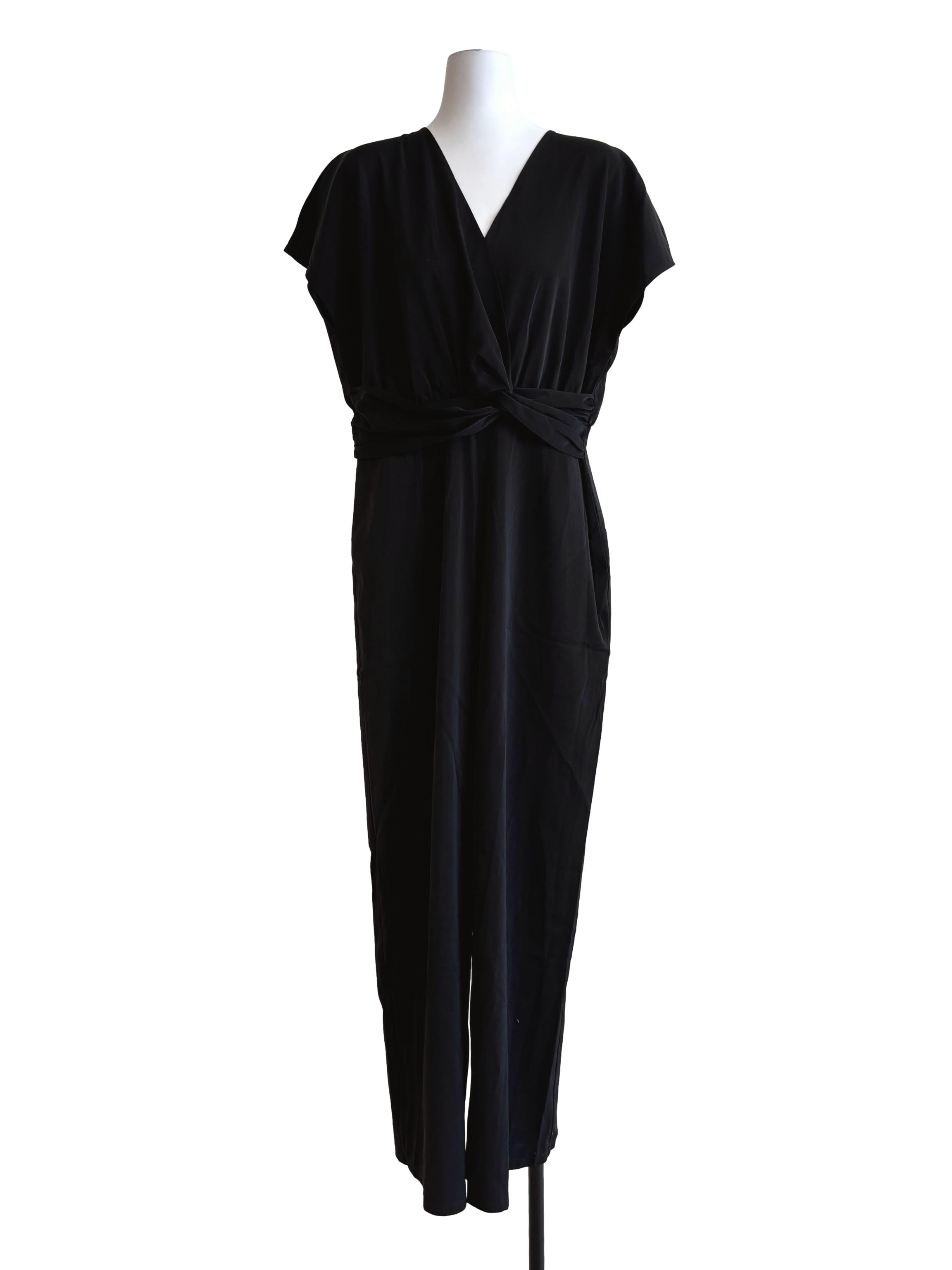 Onyx Black Sleeveless Jumpsuit LB
