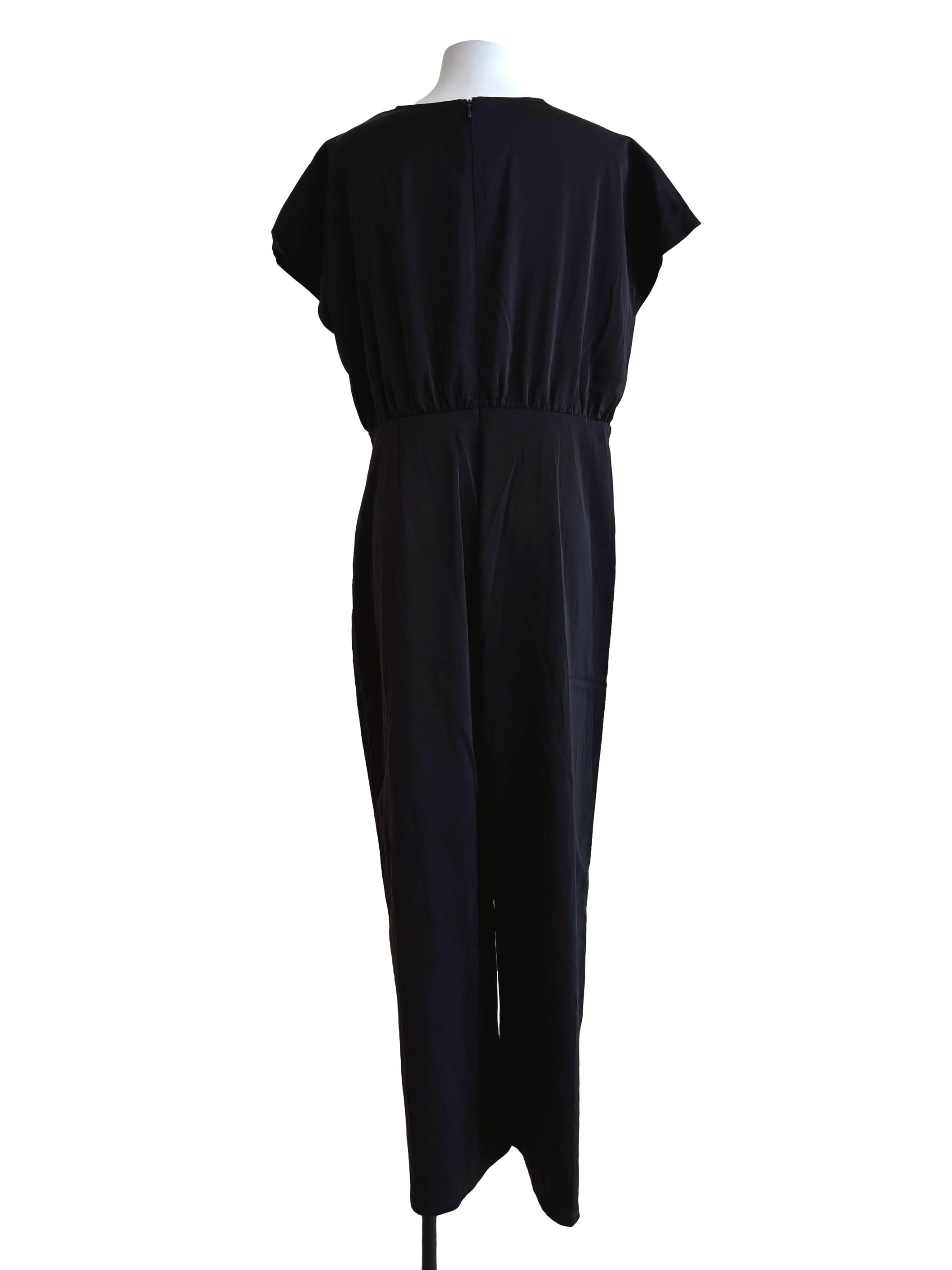 Onyx Black Sleeveless Jumpsuit LB
