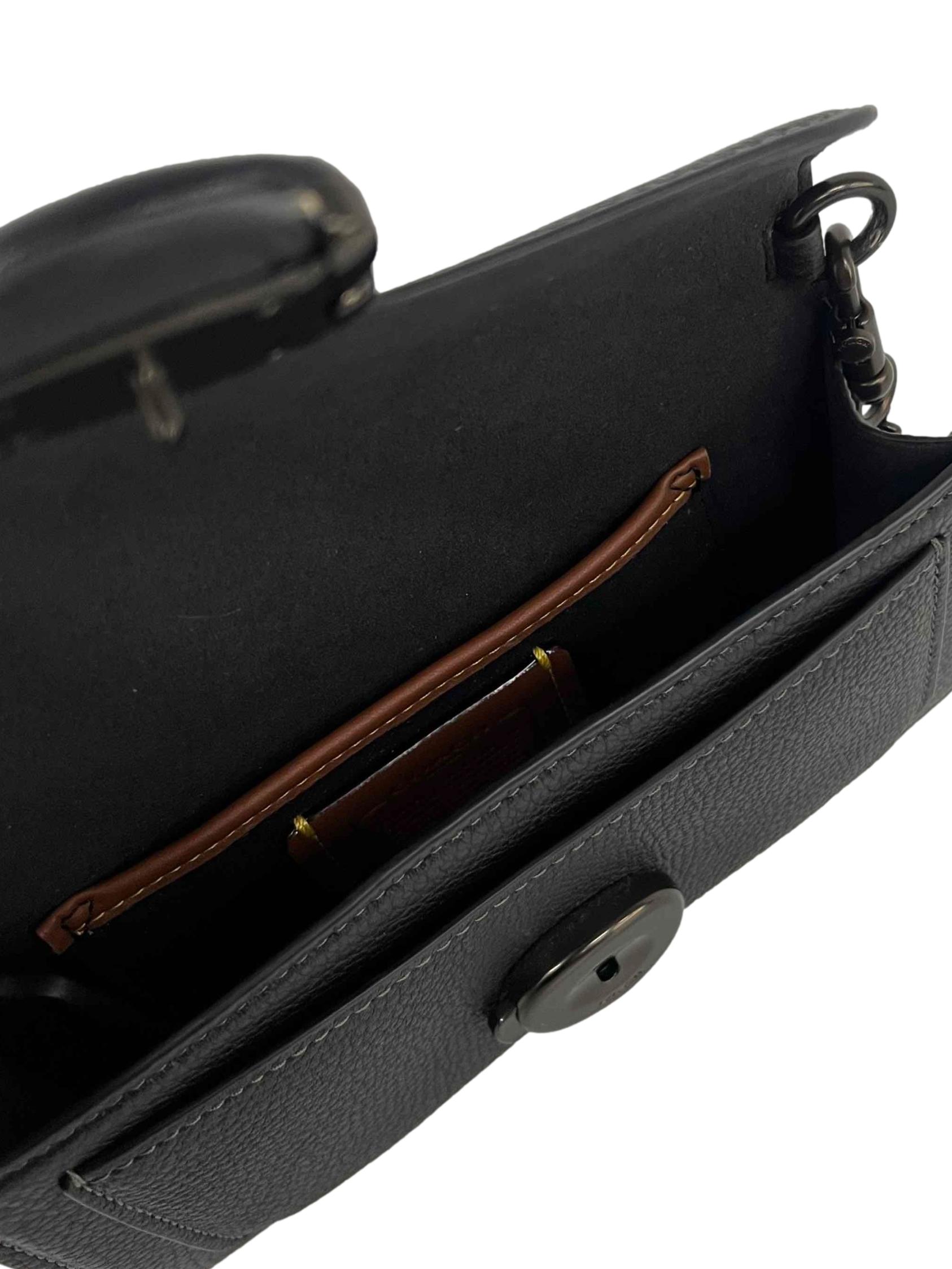 Black Tabby Leather Shoulder Bag