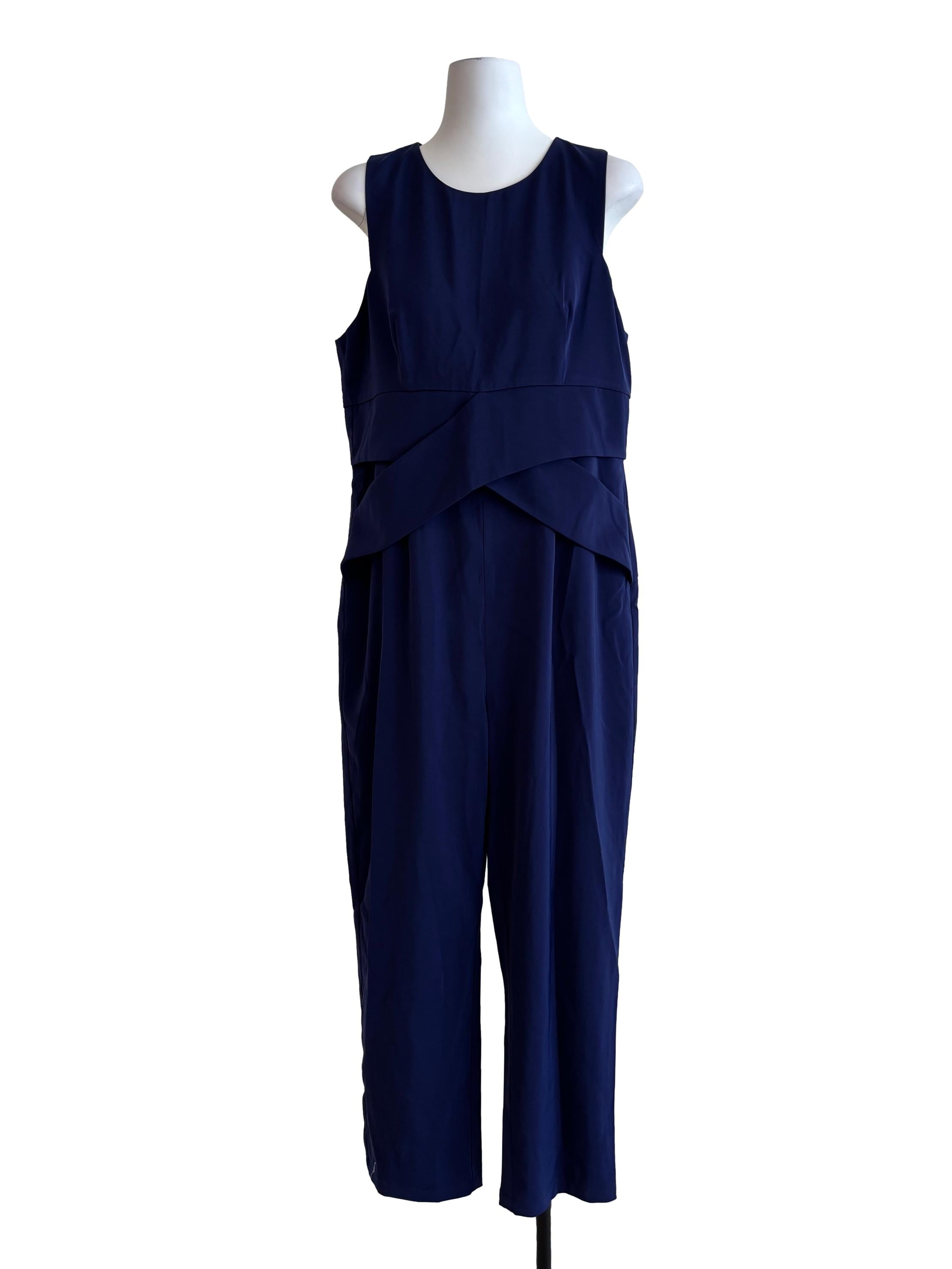 Navy Blue Sleeveless Jumpsuit LB
