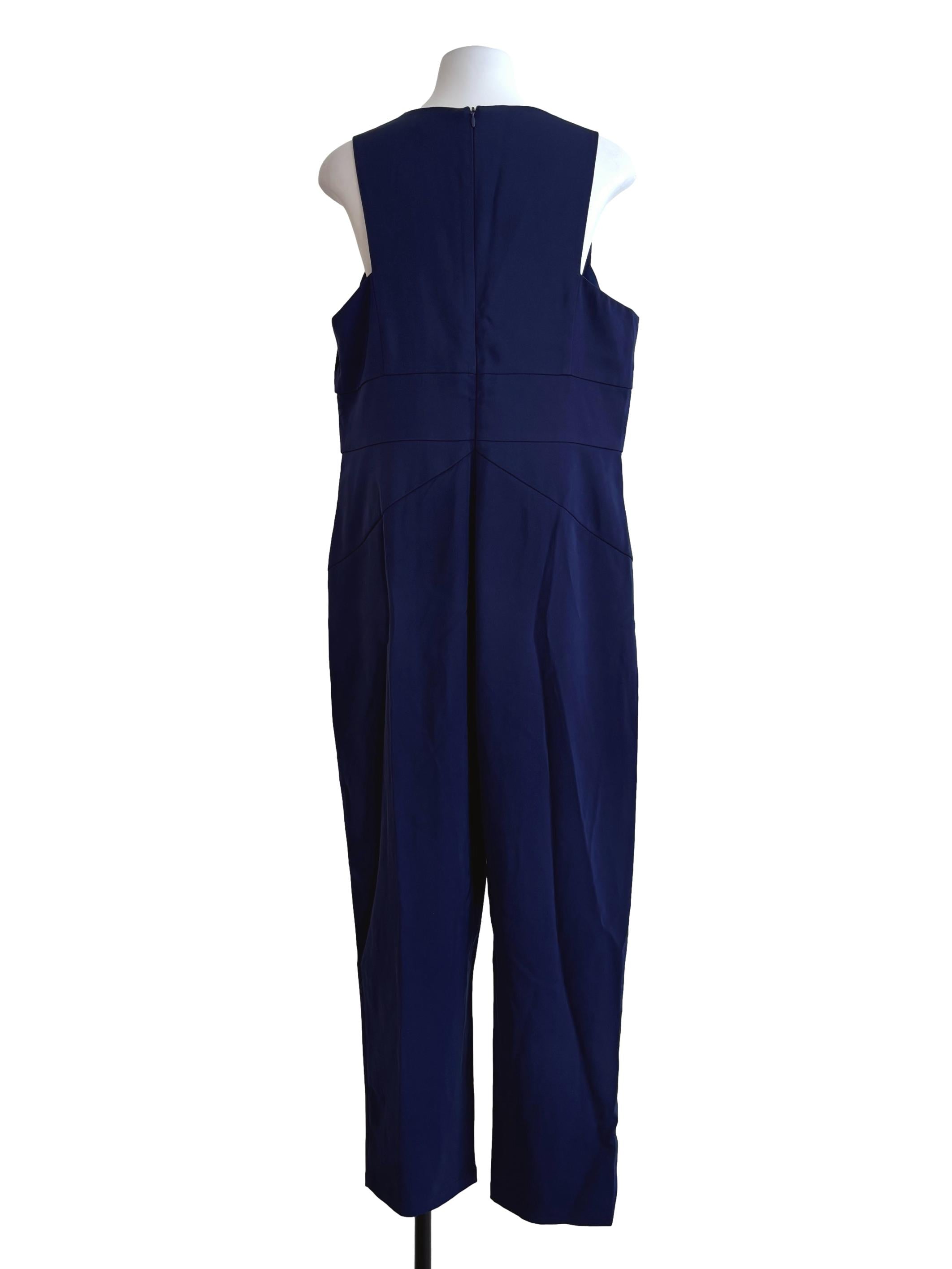 Navy Blue Sleeveless Jumpsuit LB