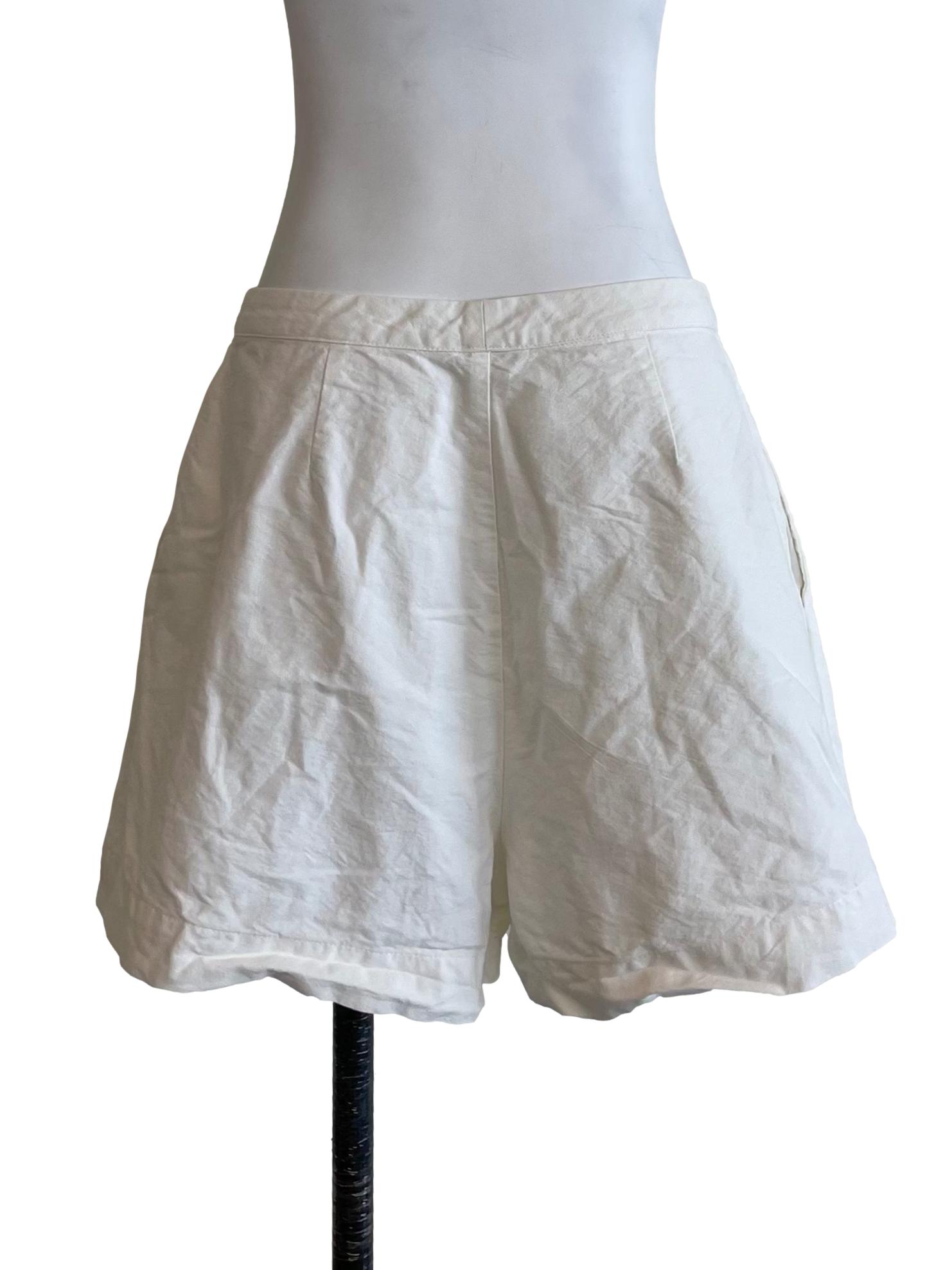 White Plain Shorts