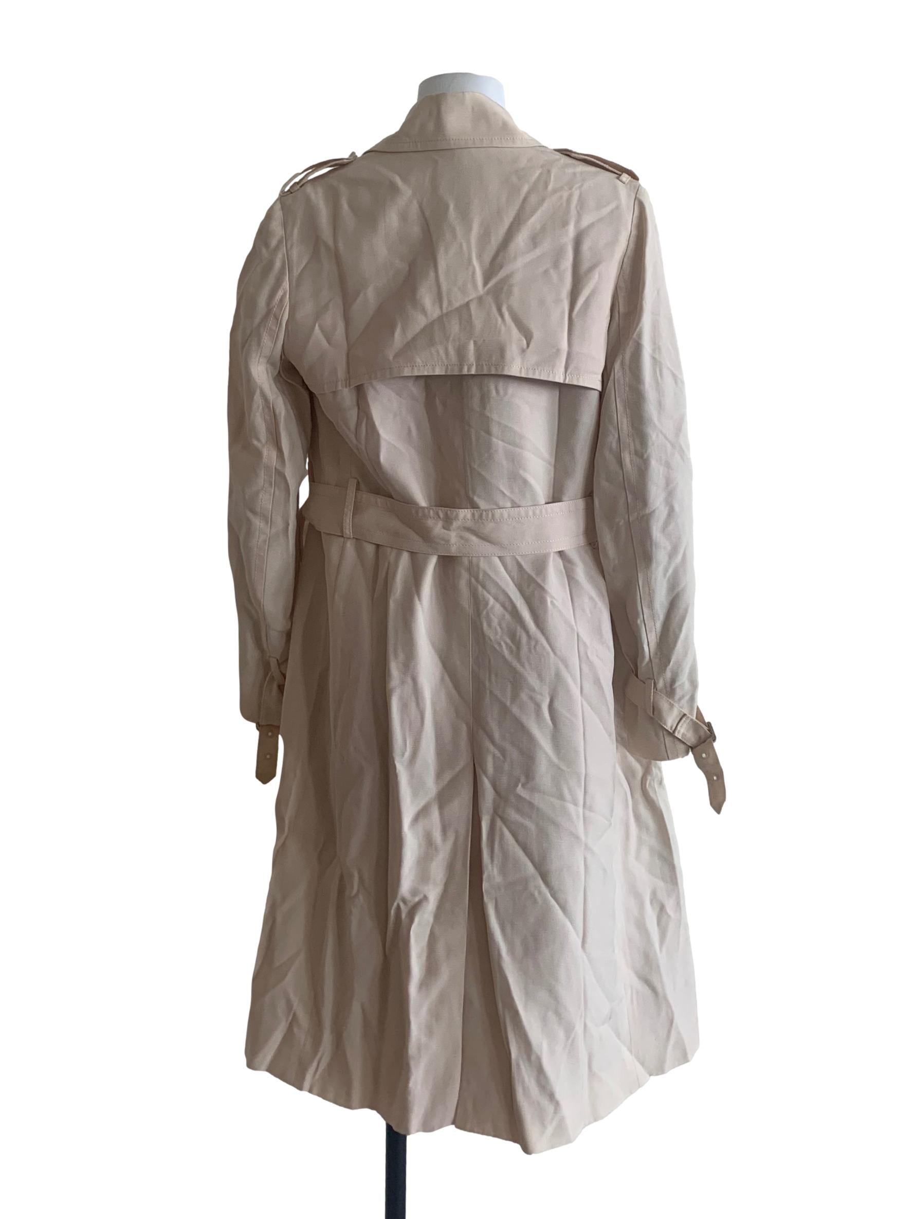 Latte Beige Belted Coat