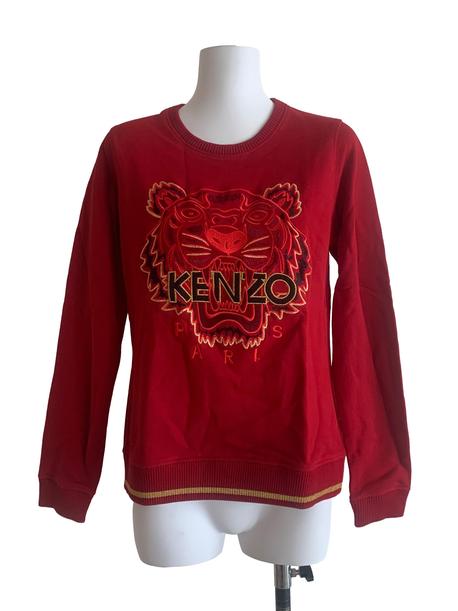 Scarlet Red Embroidered Long Sleeve Top
