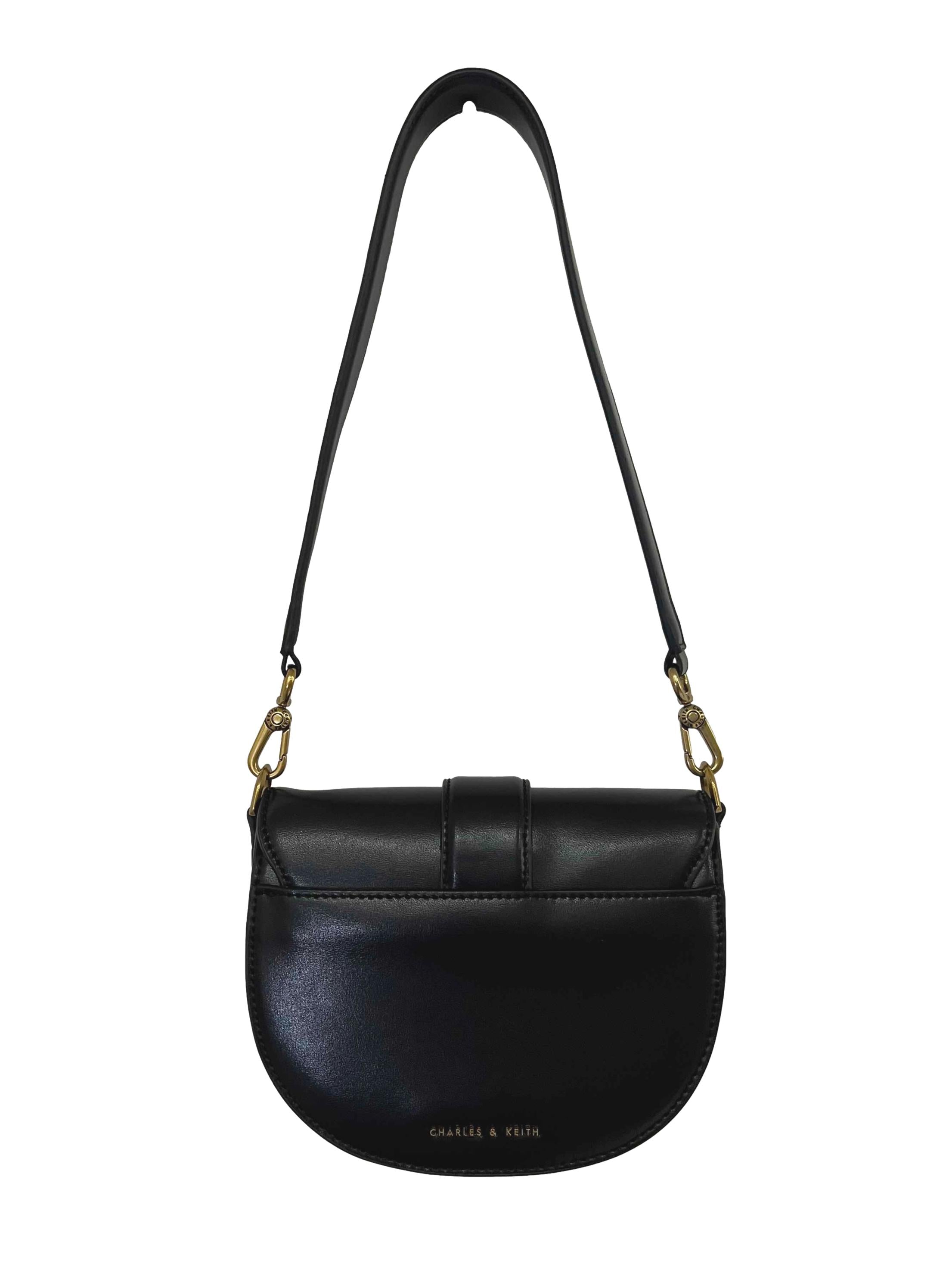 Black Gabine Saddle Bag