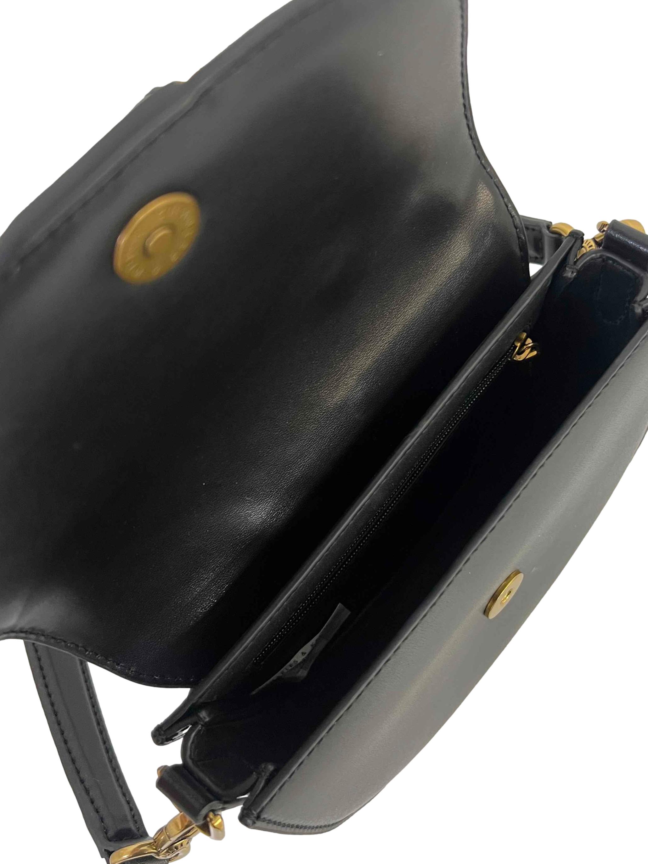 Black Gabine Saddle Bag