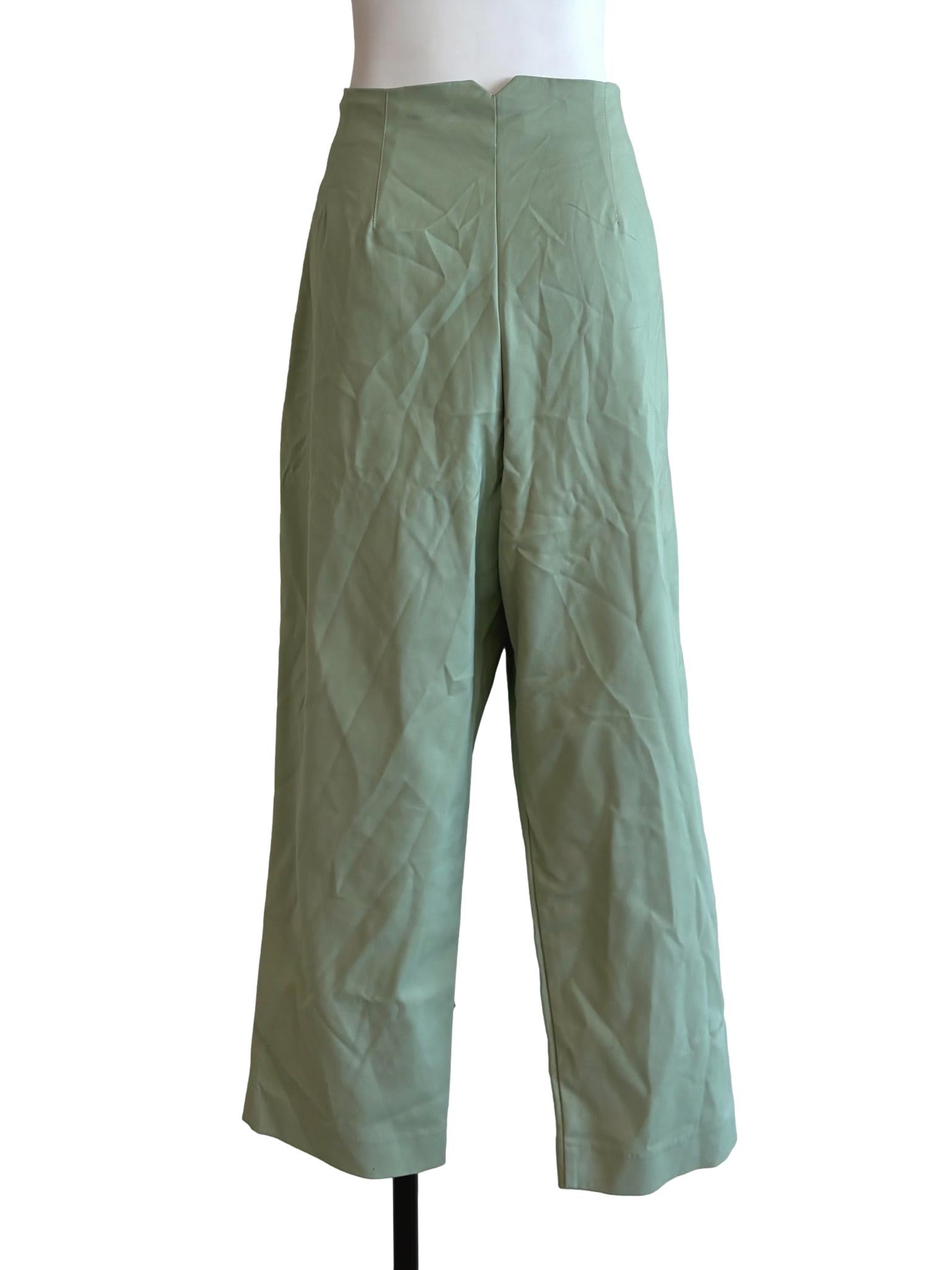 Mint Green Cropped Pants LB