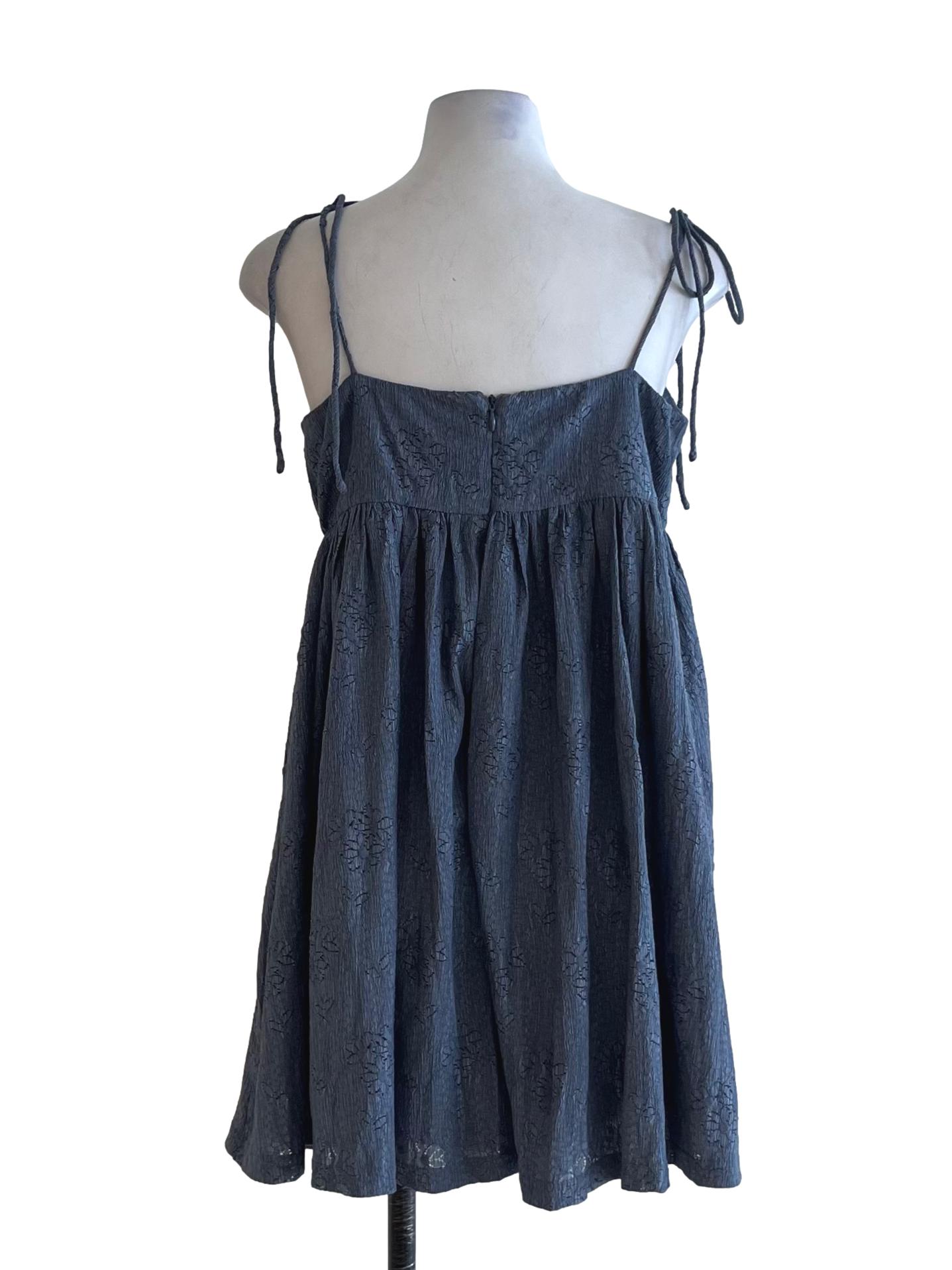 Navy Blue A-Line Dress