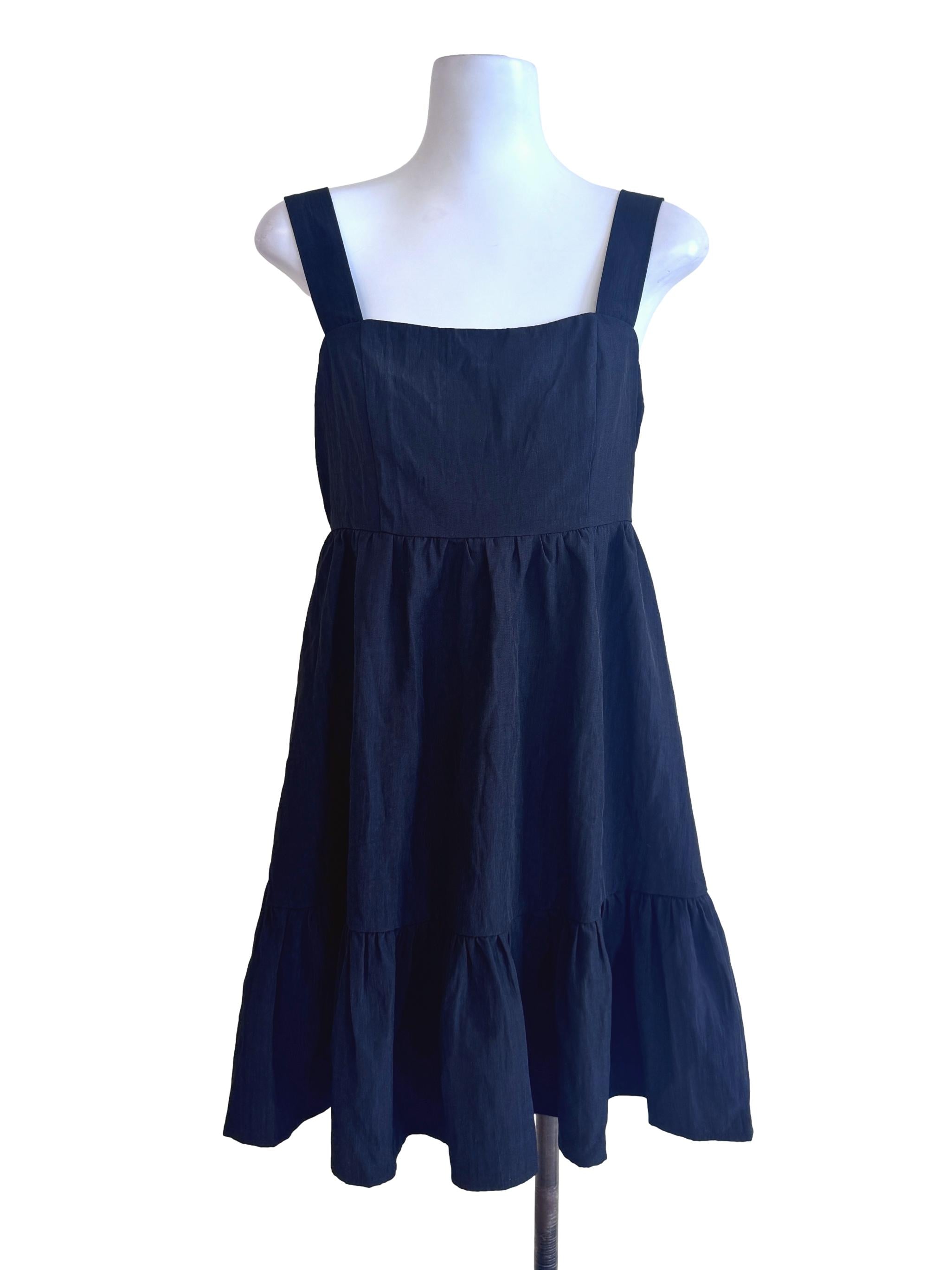 Black Tiered Sleeveless Dress