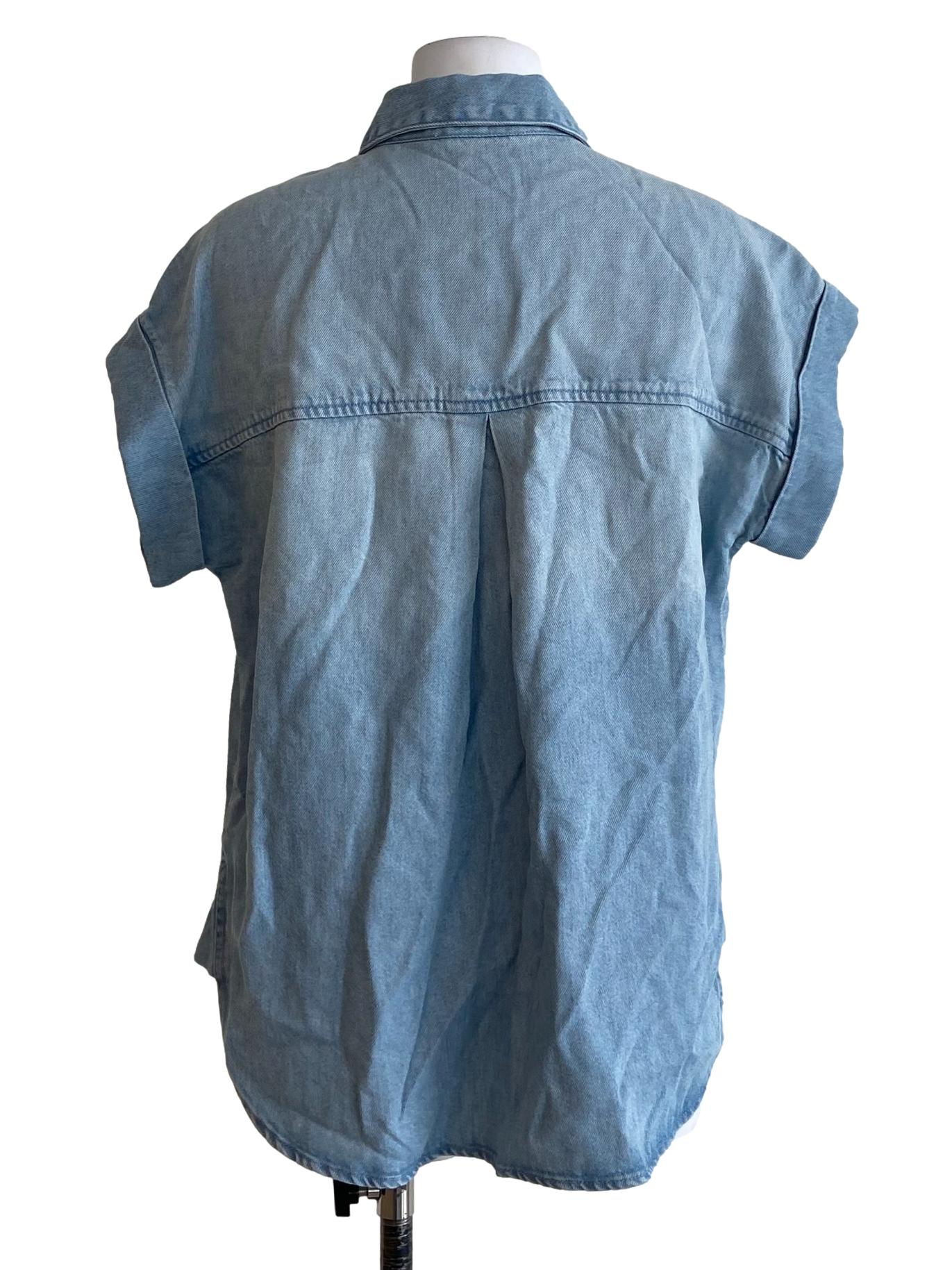 Light Blue Button Down Denim Shirt