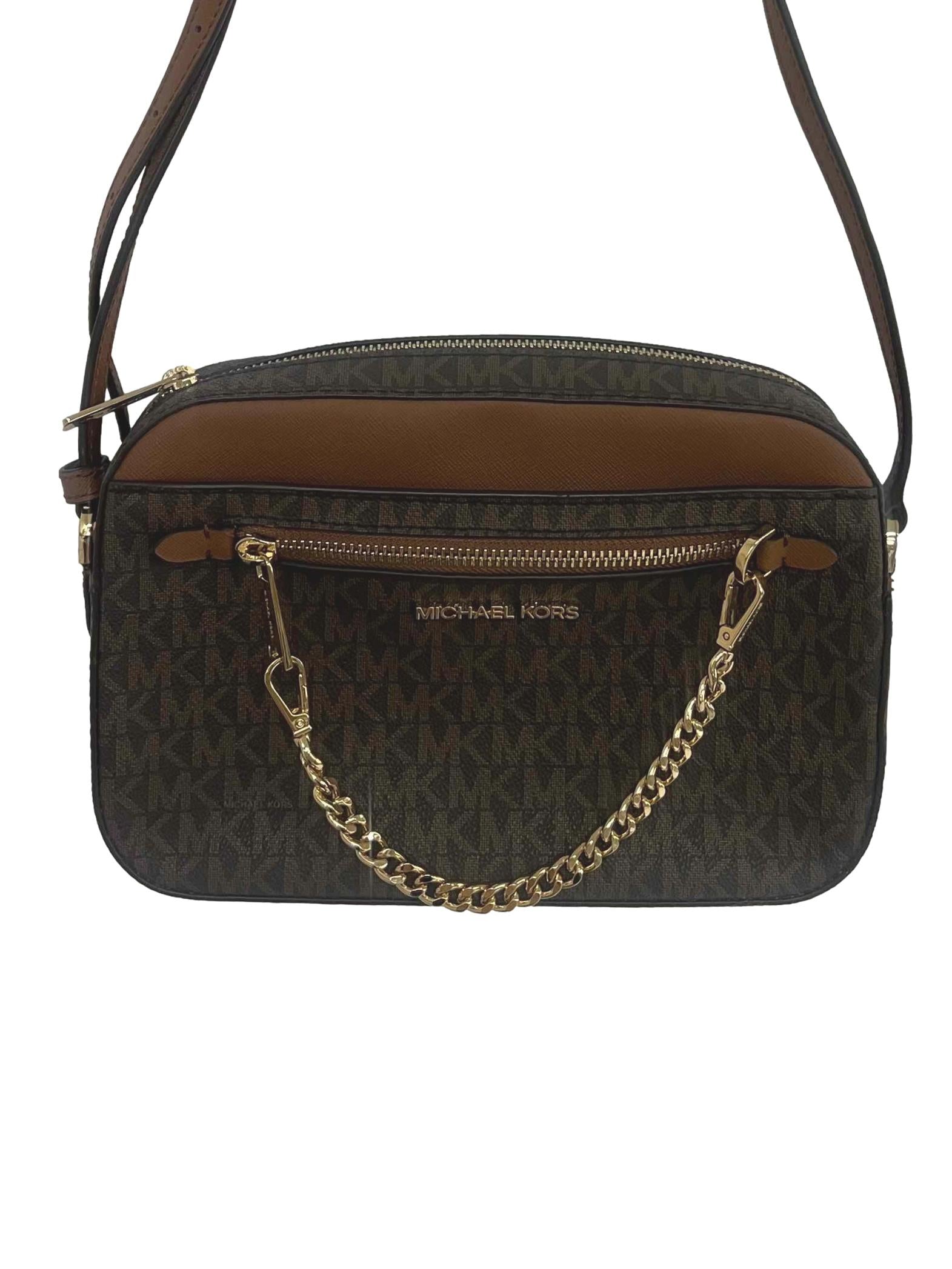 Jet Set Large Leather Crossbody Bag