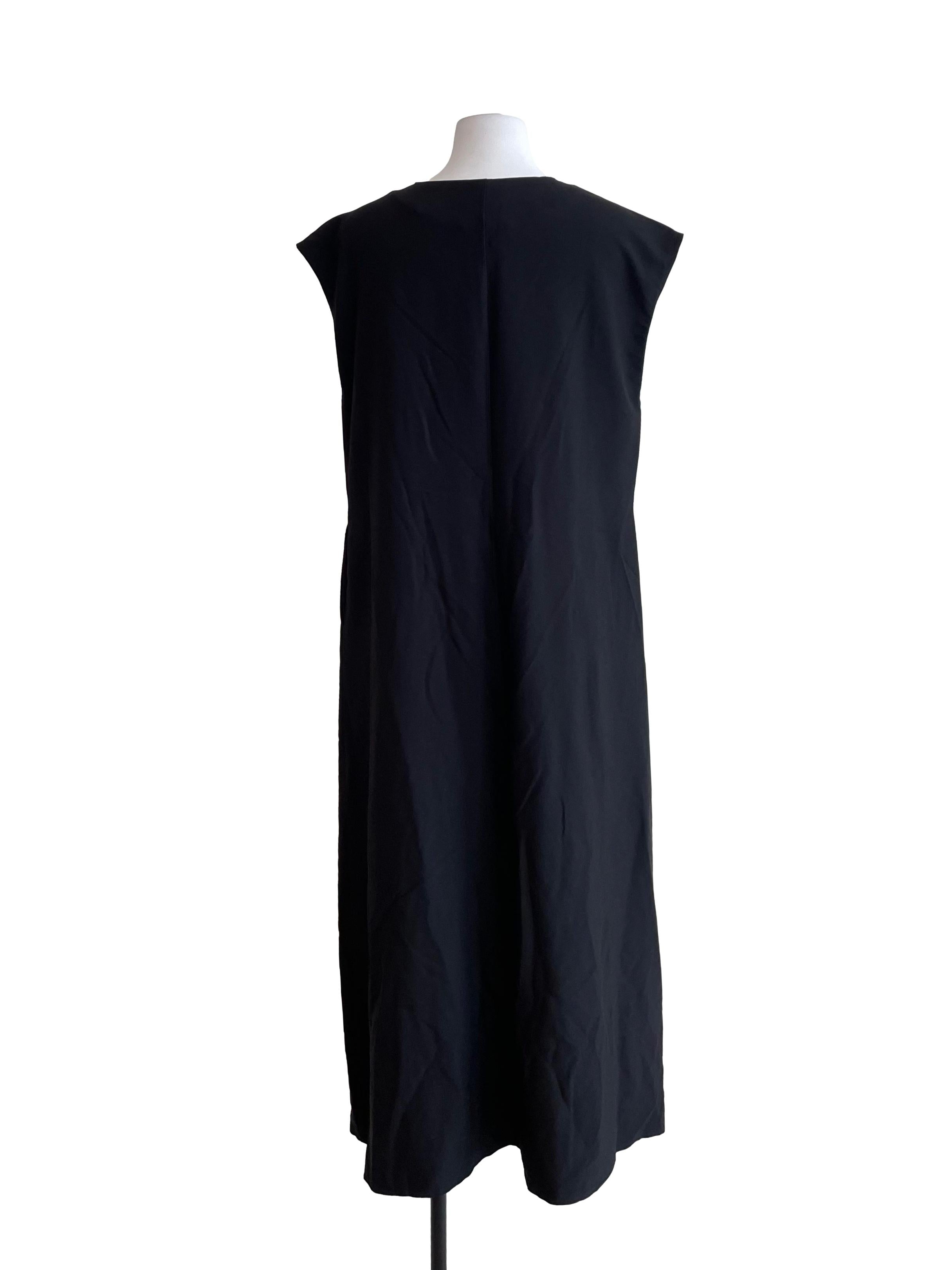 Black Drop Shoulder Baggy Dress