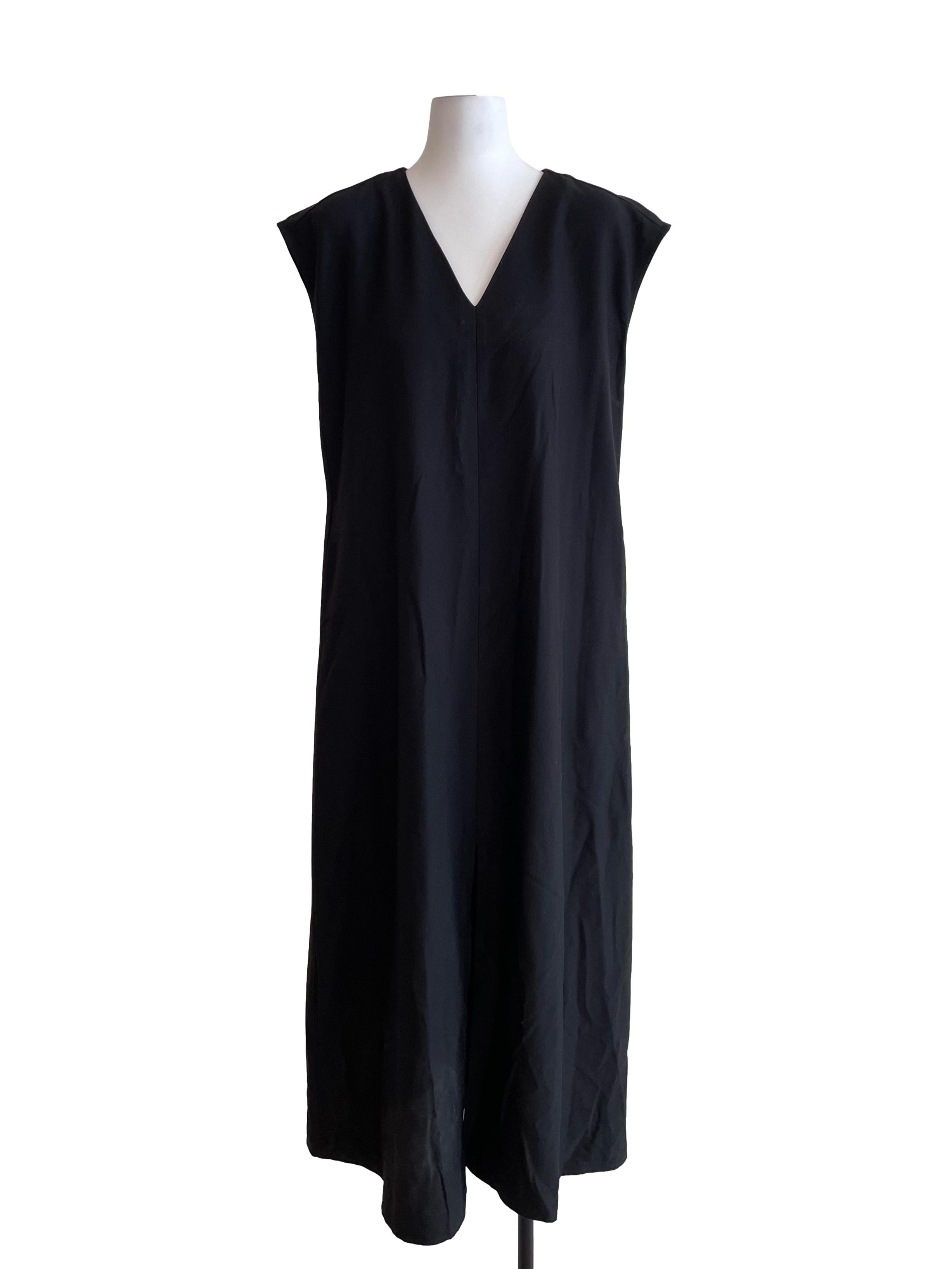 Black Drop Shoulder Baggy Dress