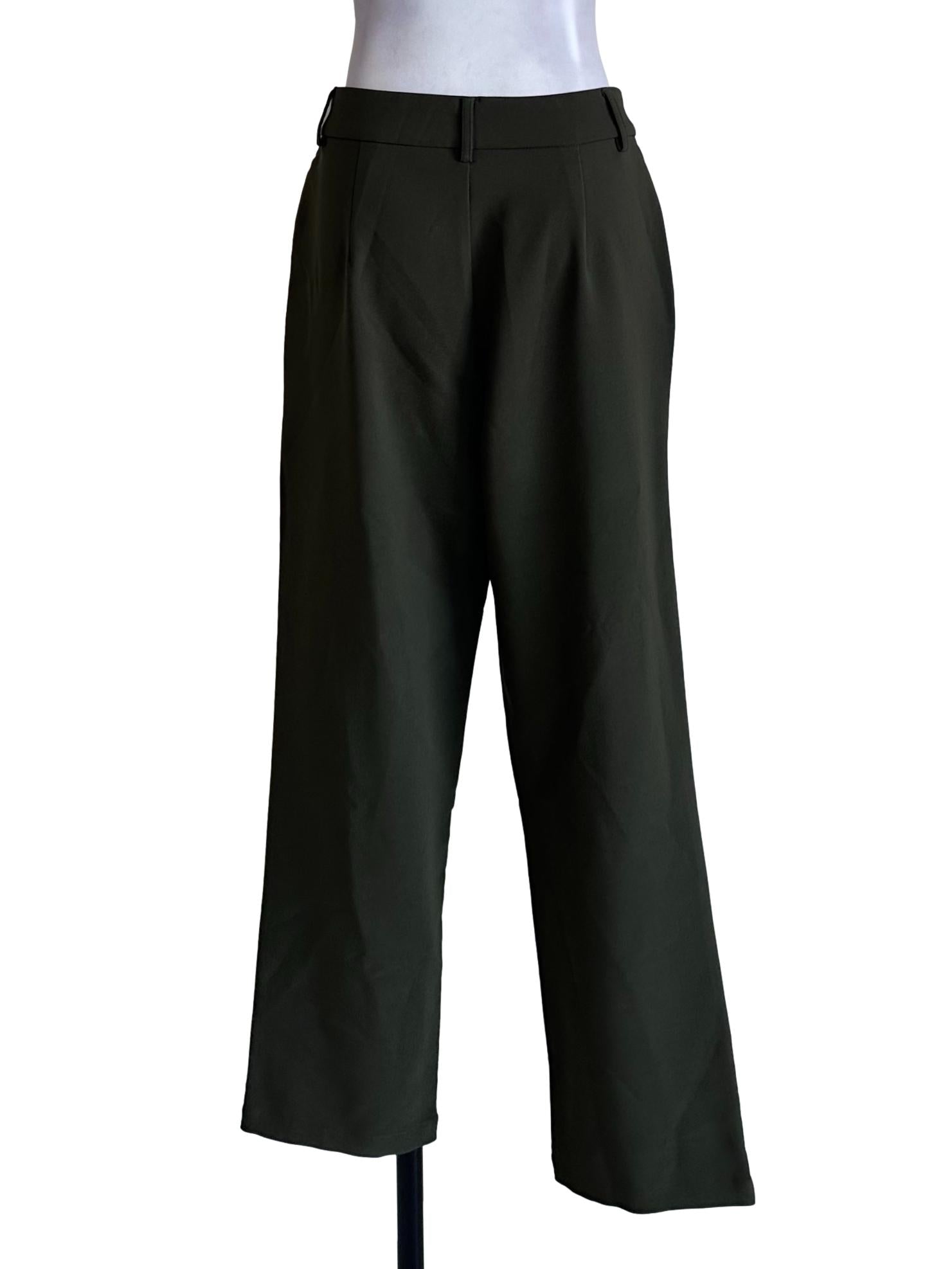 Moss Green Formal Pants