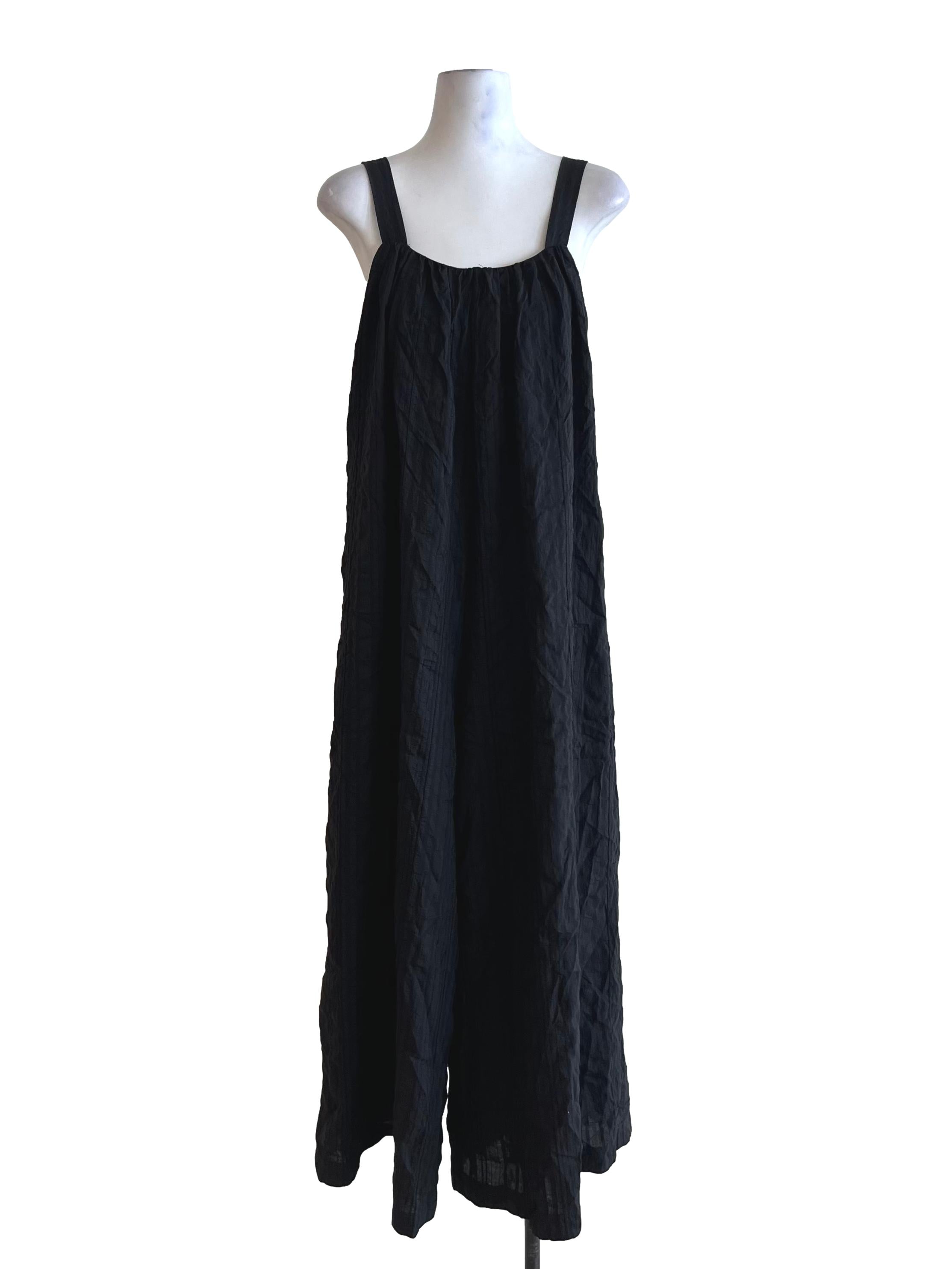 Black Square Neckline Jumpsuit