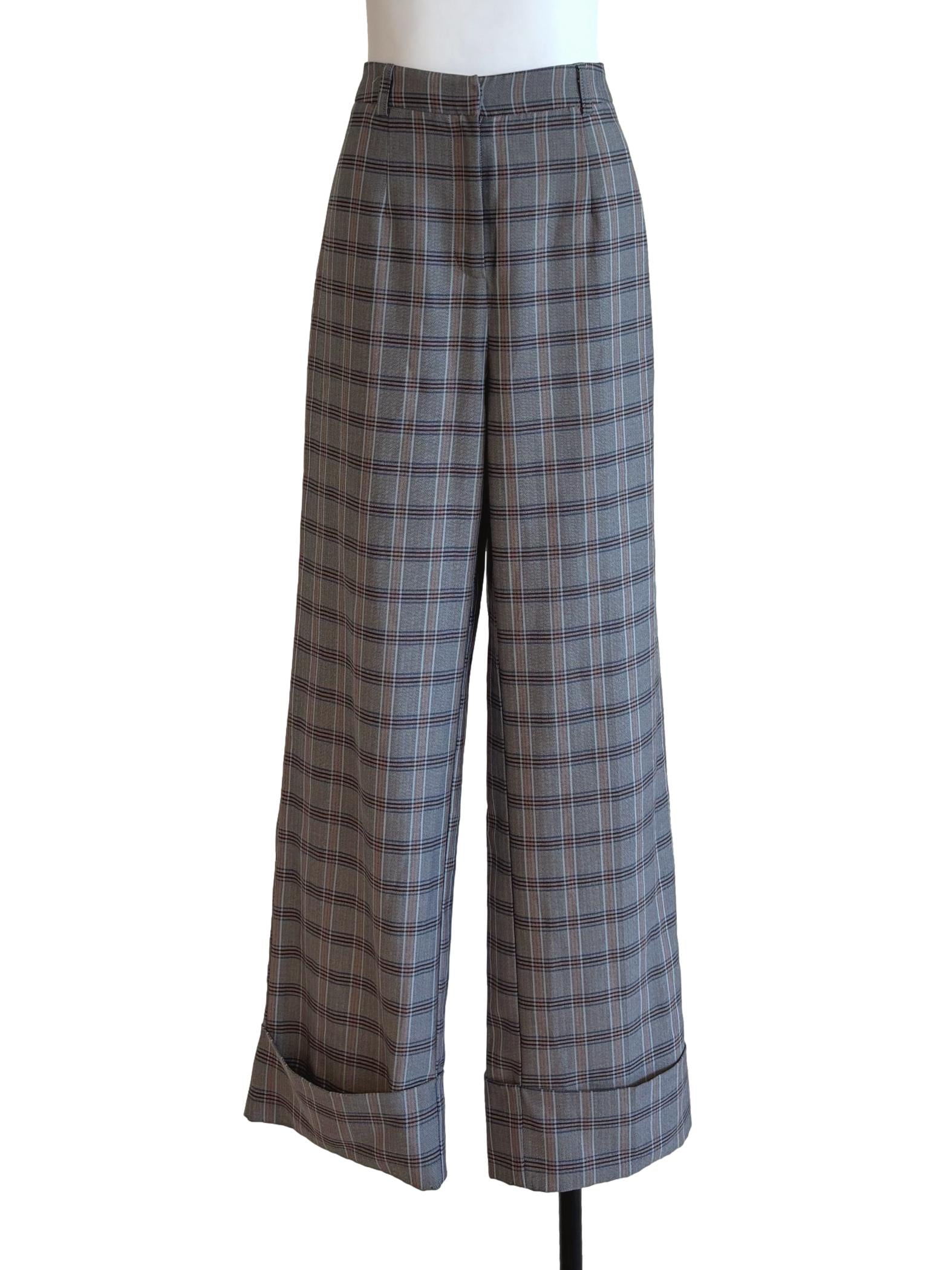 Echo Grey Checkered Pants LB