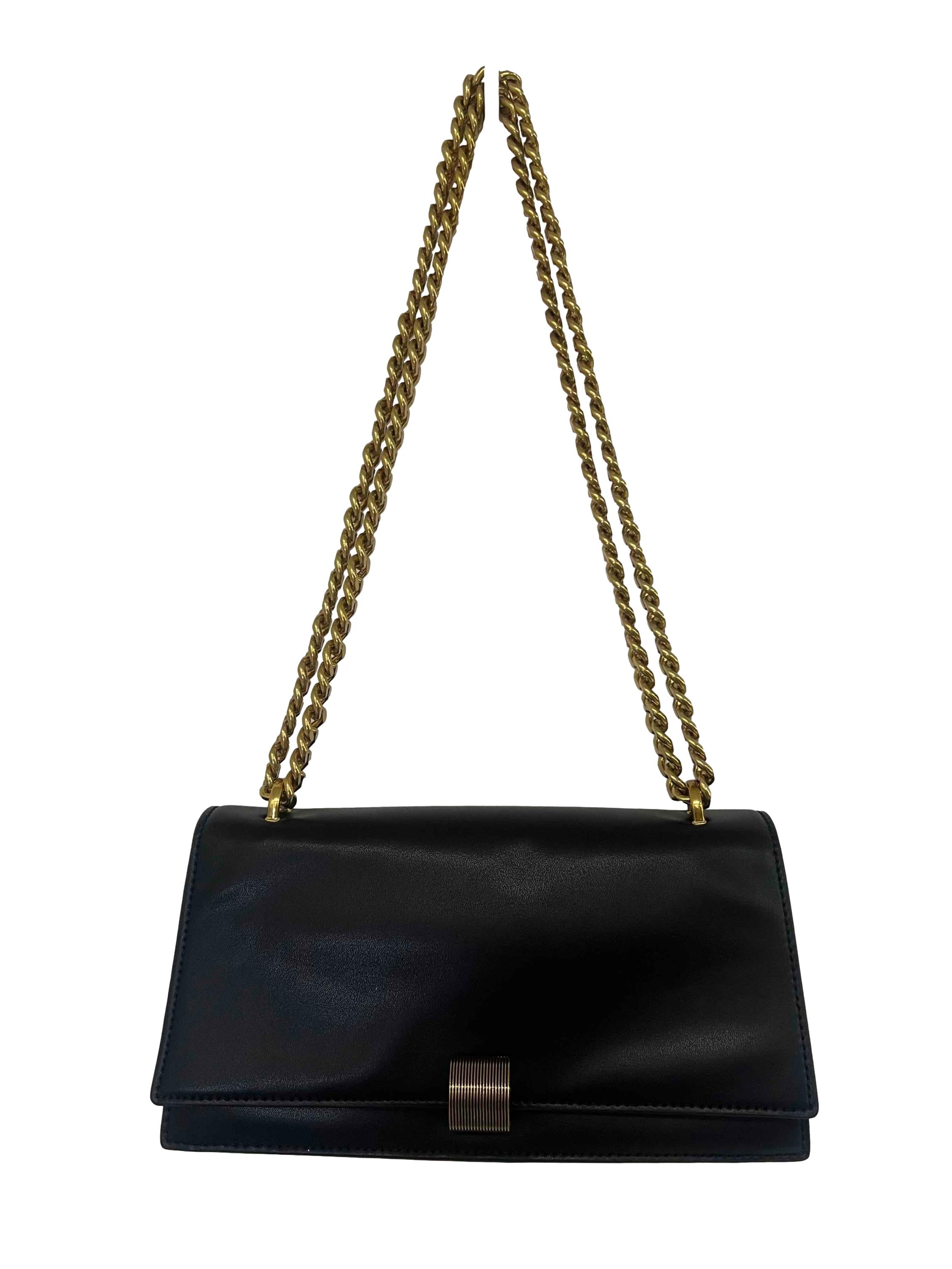 Chain Strap Trapeze Shoulder Bag