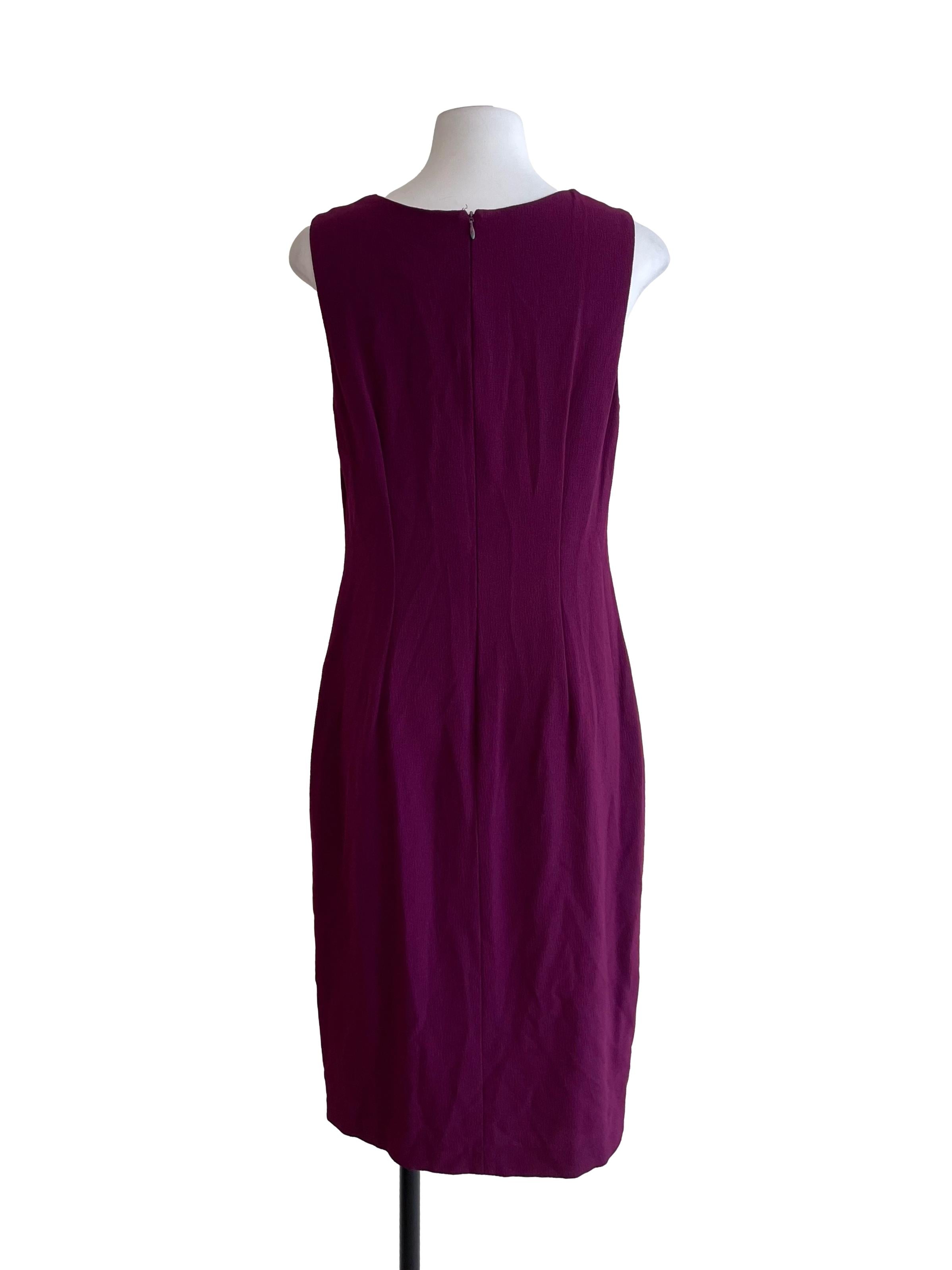 Plum Purple Bow Slip Dress