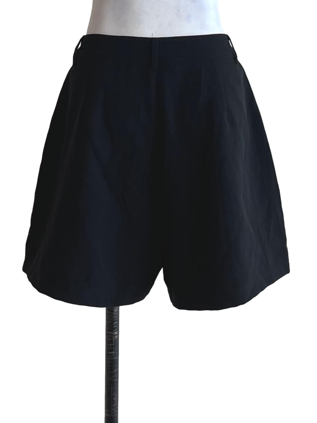 Black High-Waisted Shorts