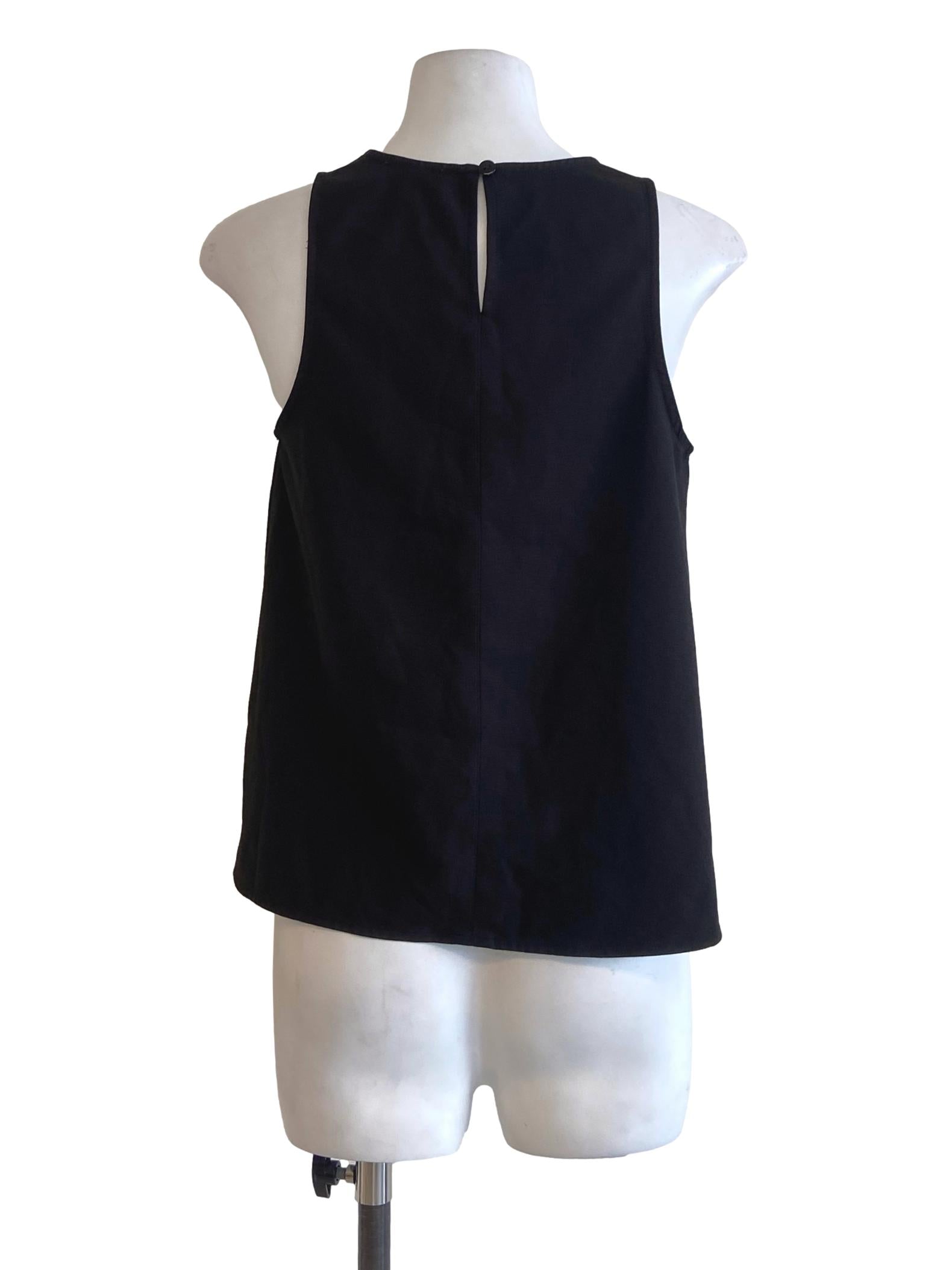 Black Halter Neck Sleeveless Top LB