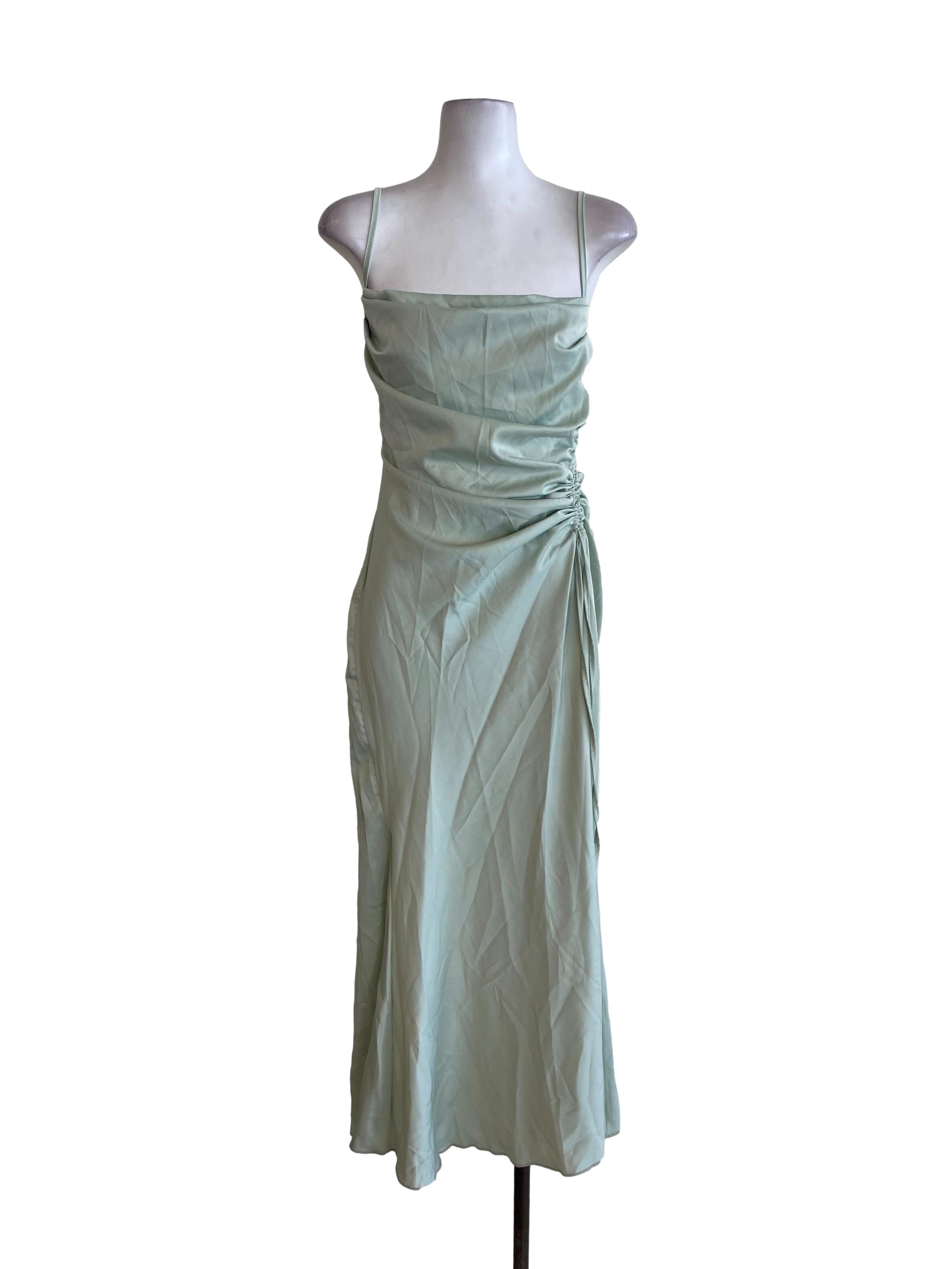 Green Slip Dress