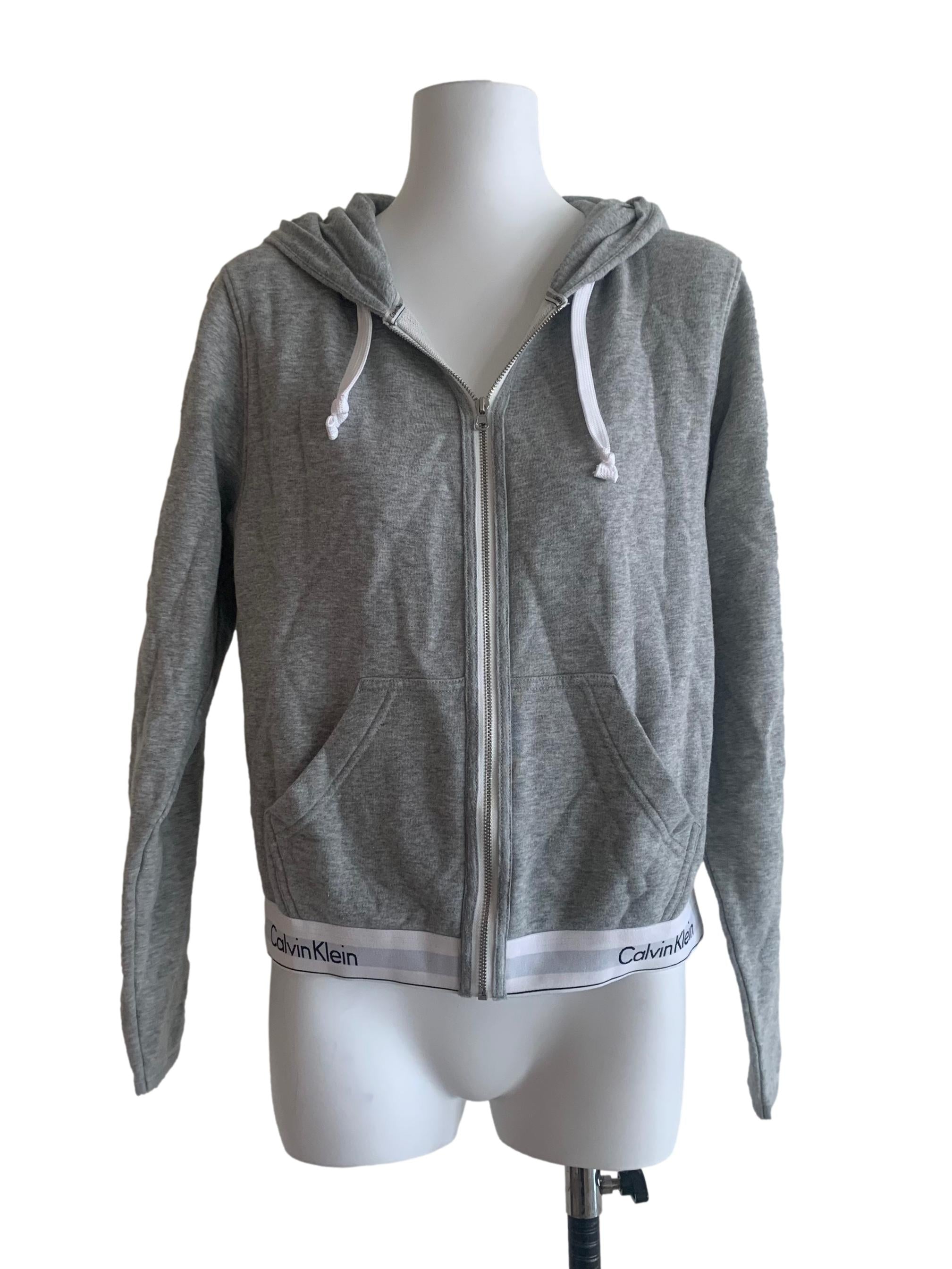 Light Grey Zipped Hoodie